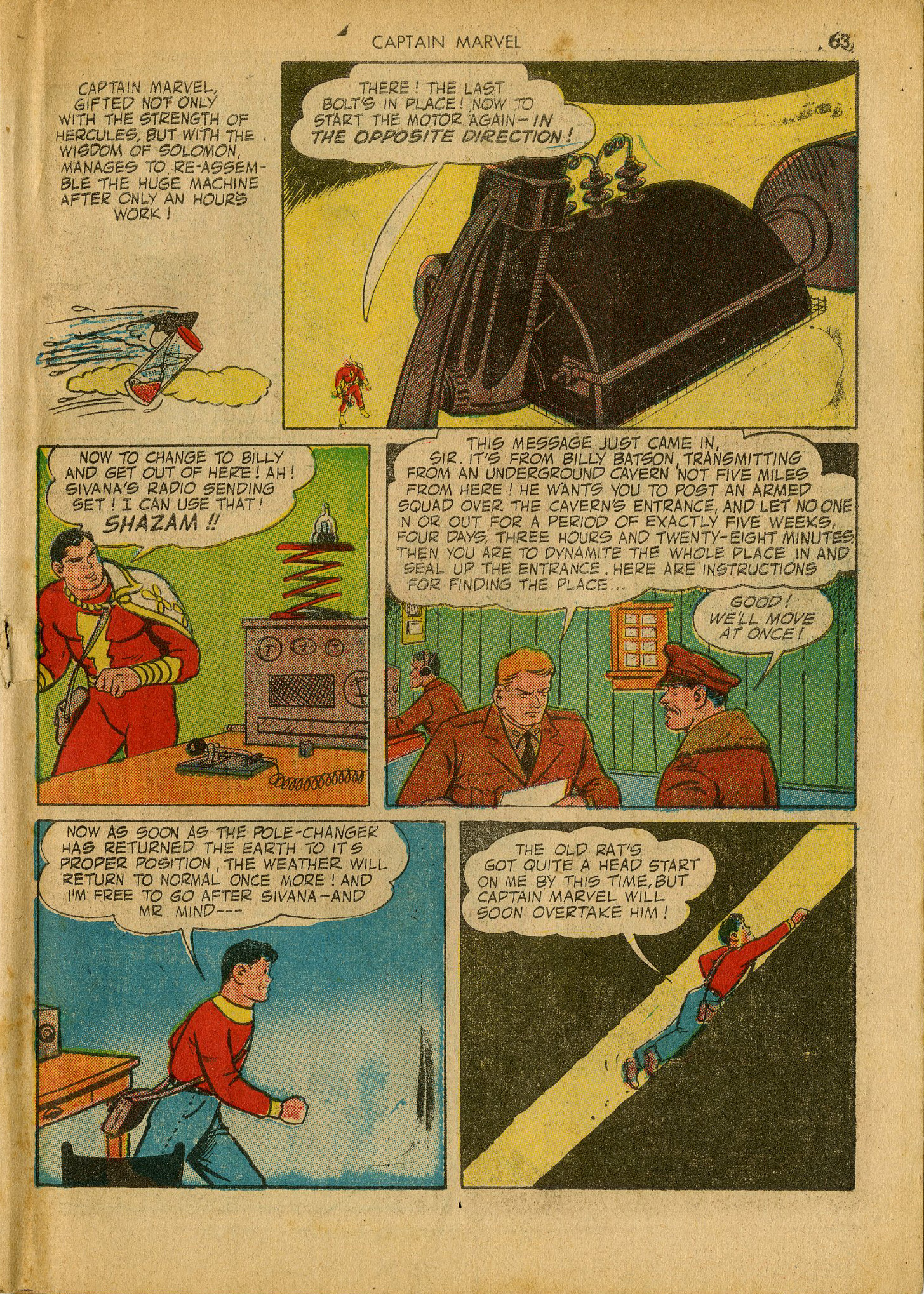 Read online Captain Marvel Adventures comic -  Issue #25 - 63