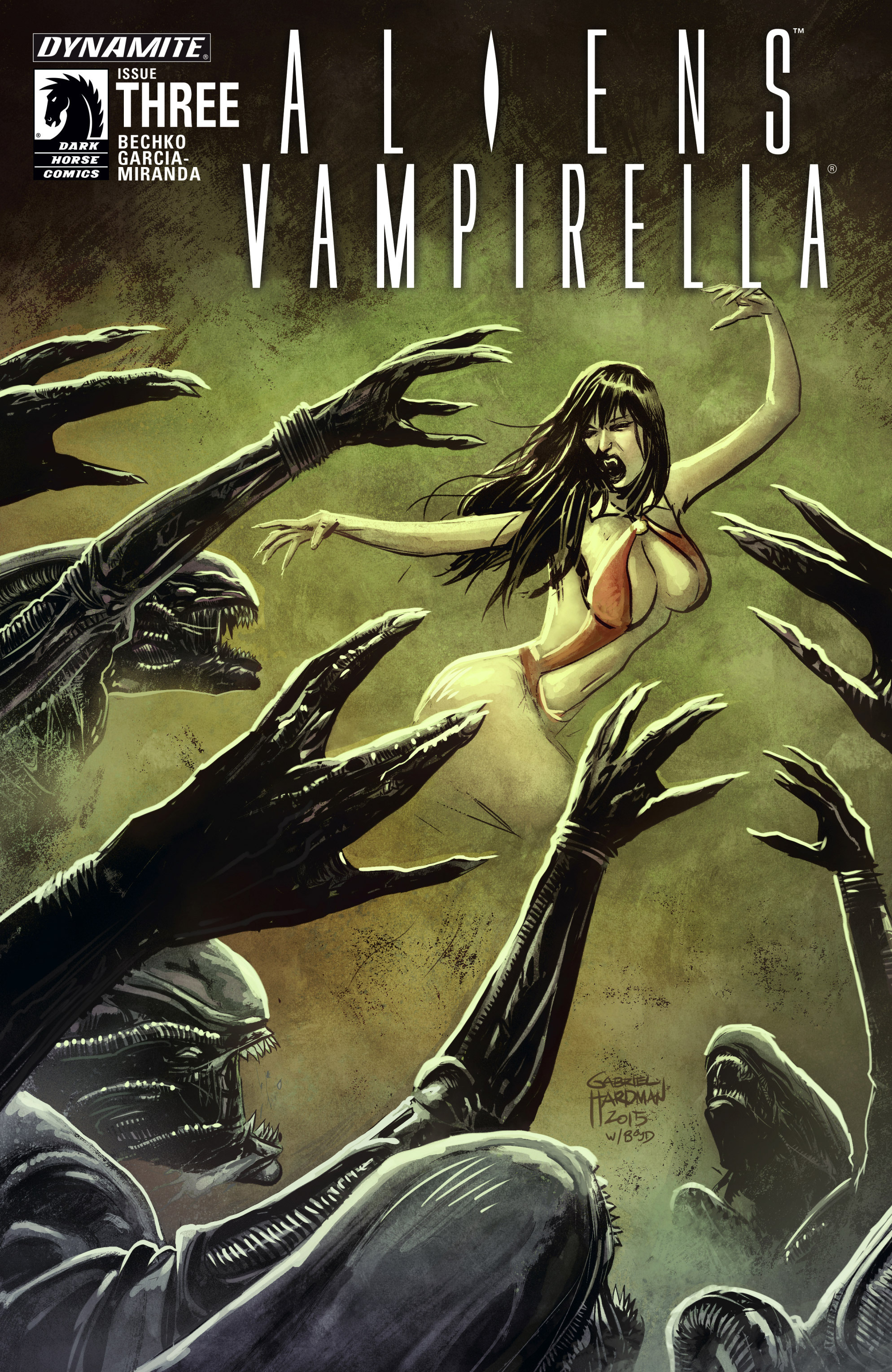Read online Aliens/Vampirella comic -  Issue #3 - 1