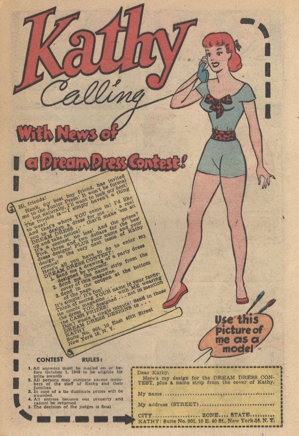 Read online Kathy (1949) comic -  Issue #1 - 21