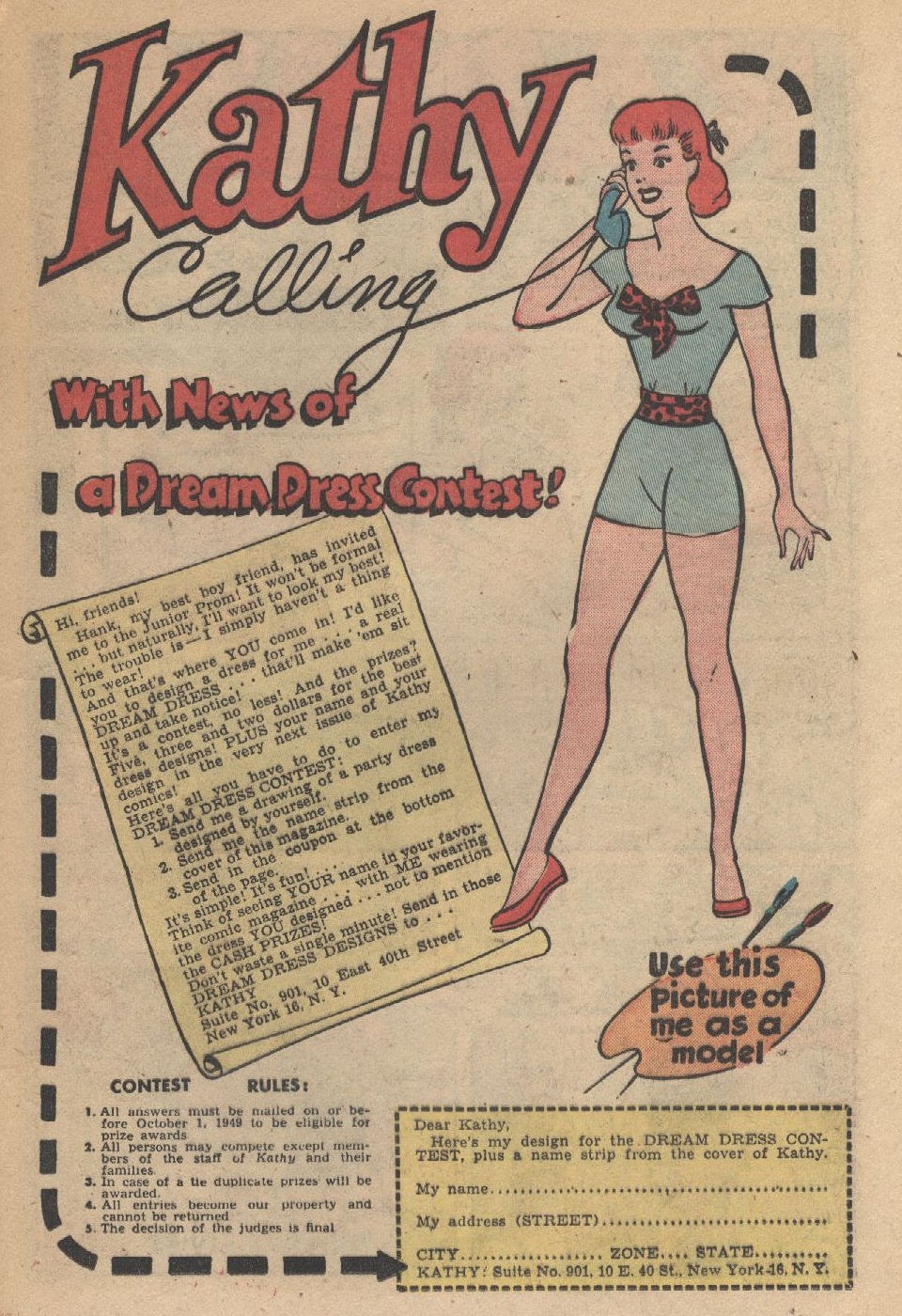 Read online Kathy (1949) comic -  Issue #1 - 21