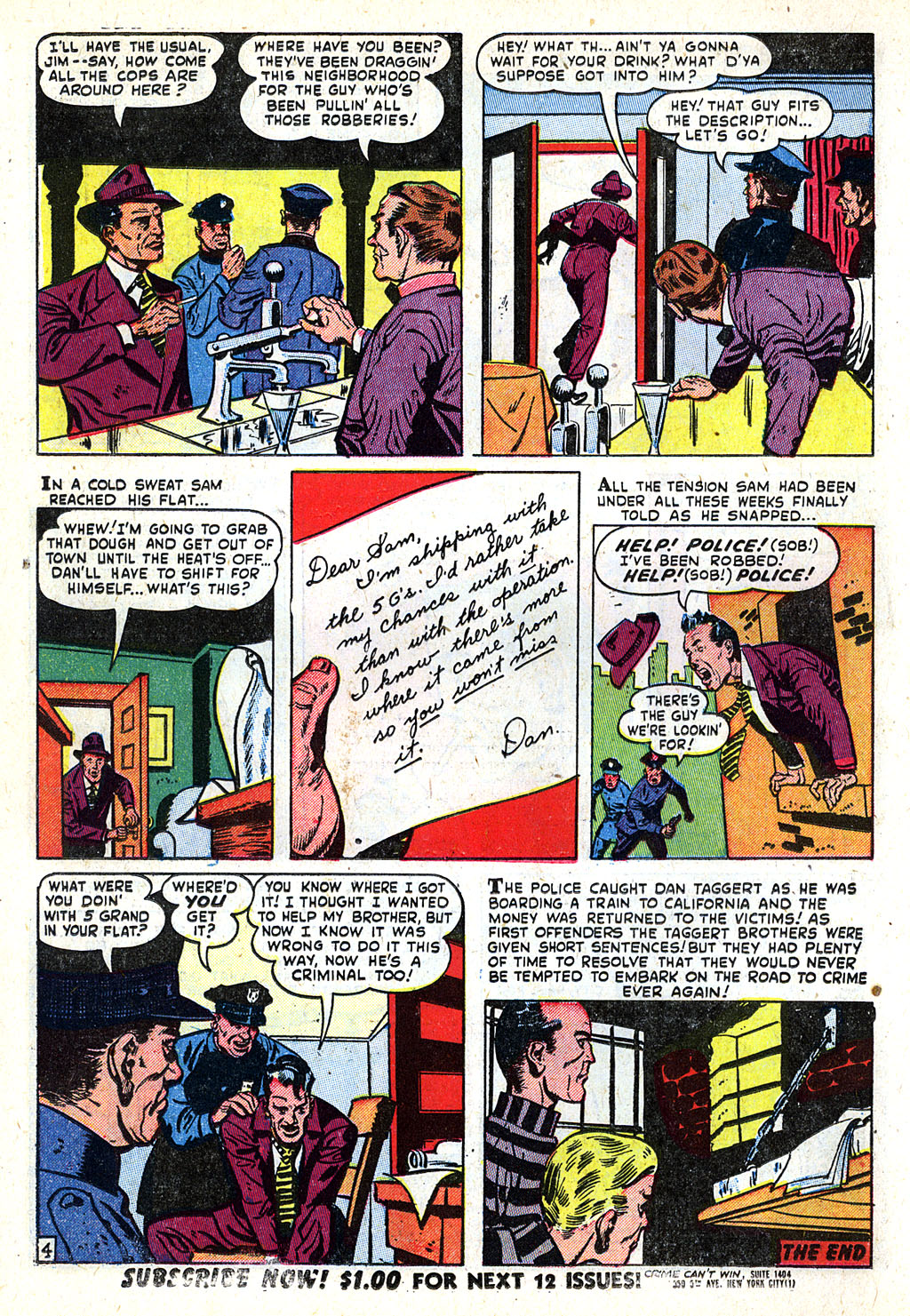 Read online Crime Can't Win comic -  Issue #4 - 14