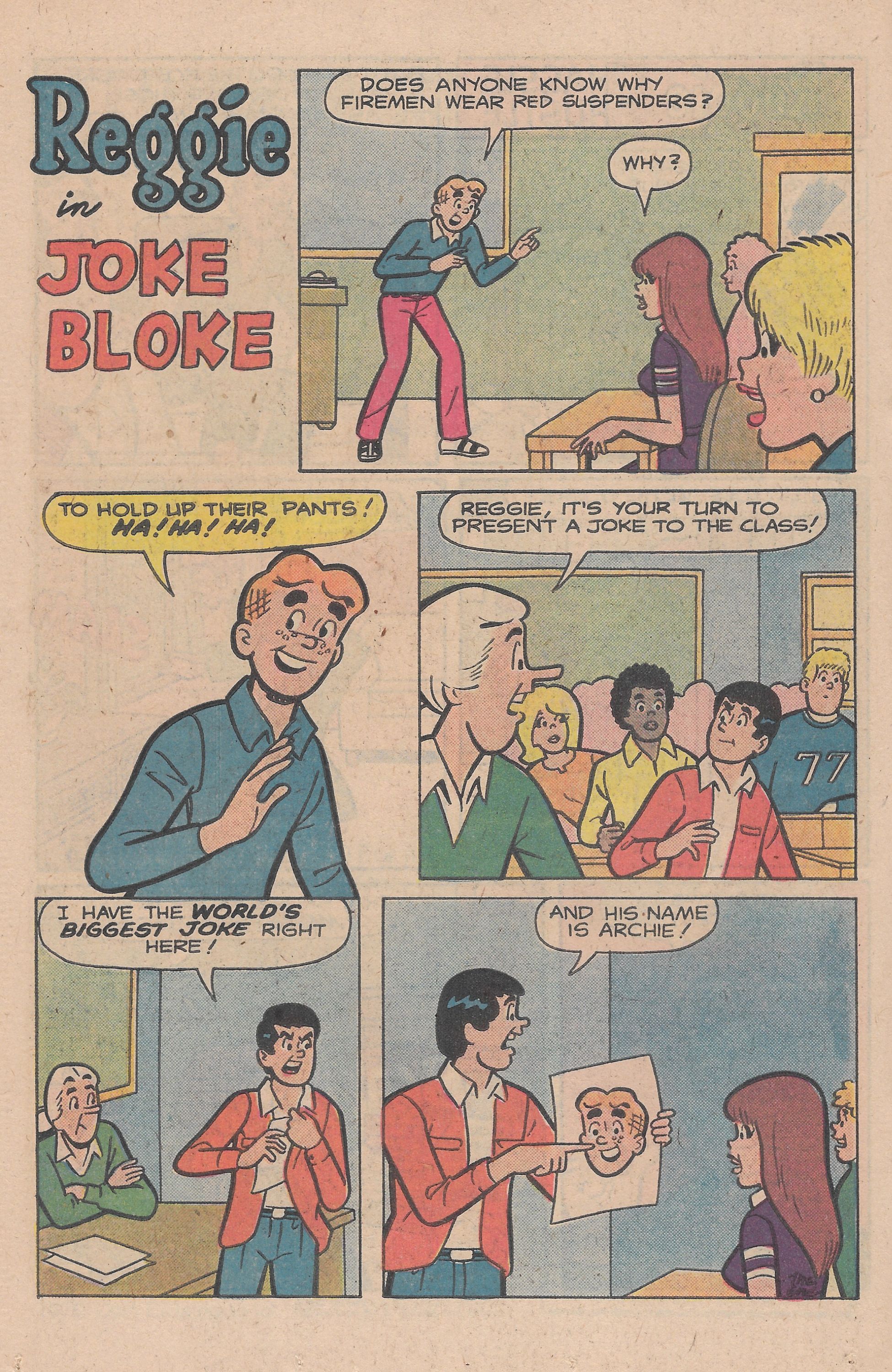 Read online Reggie's Wise Guy Jokes comic -  Issue #53 - 14