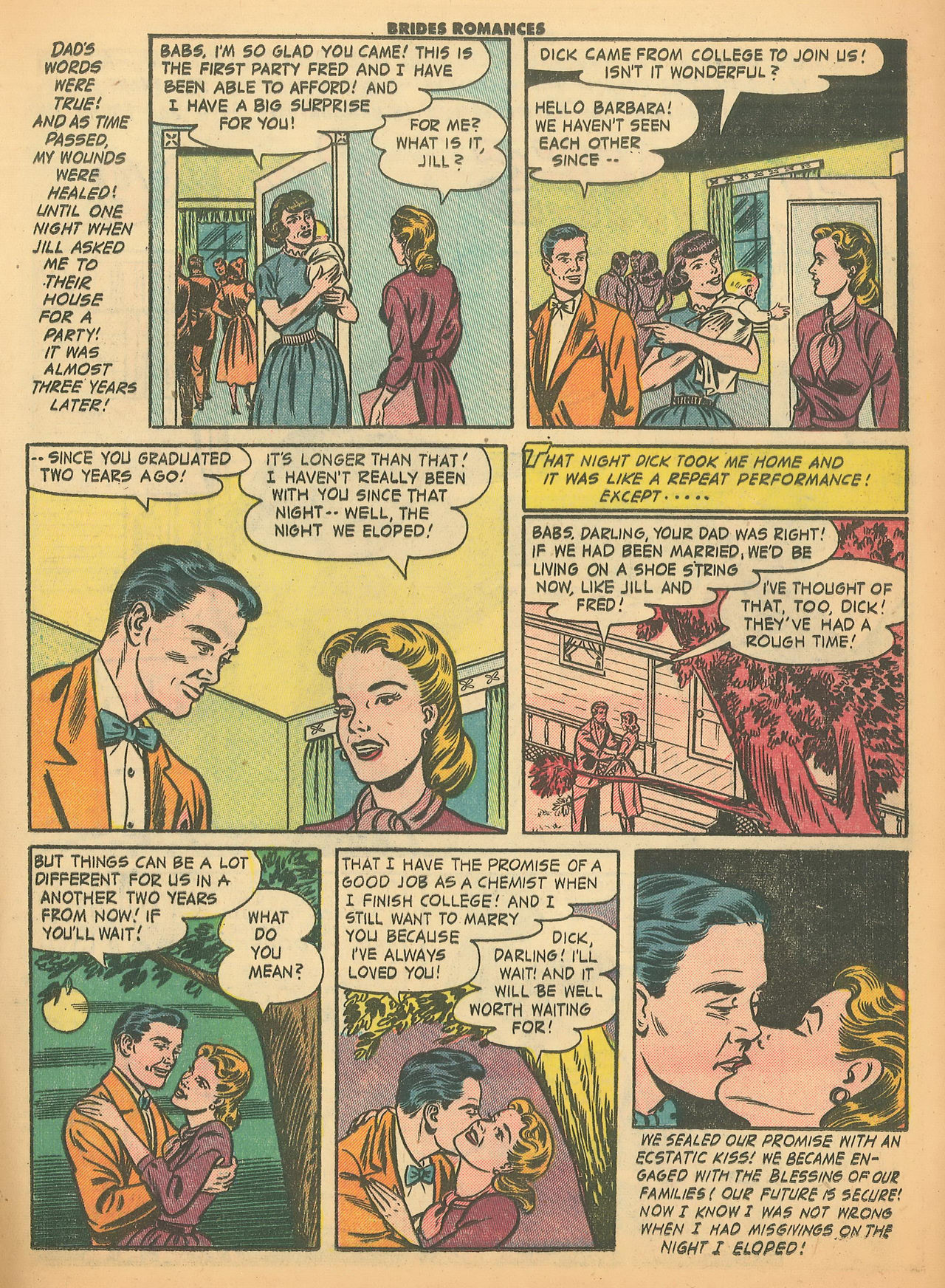 Read online Brides Romances comic -  Issue #18 - 19