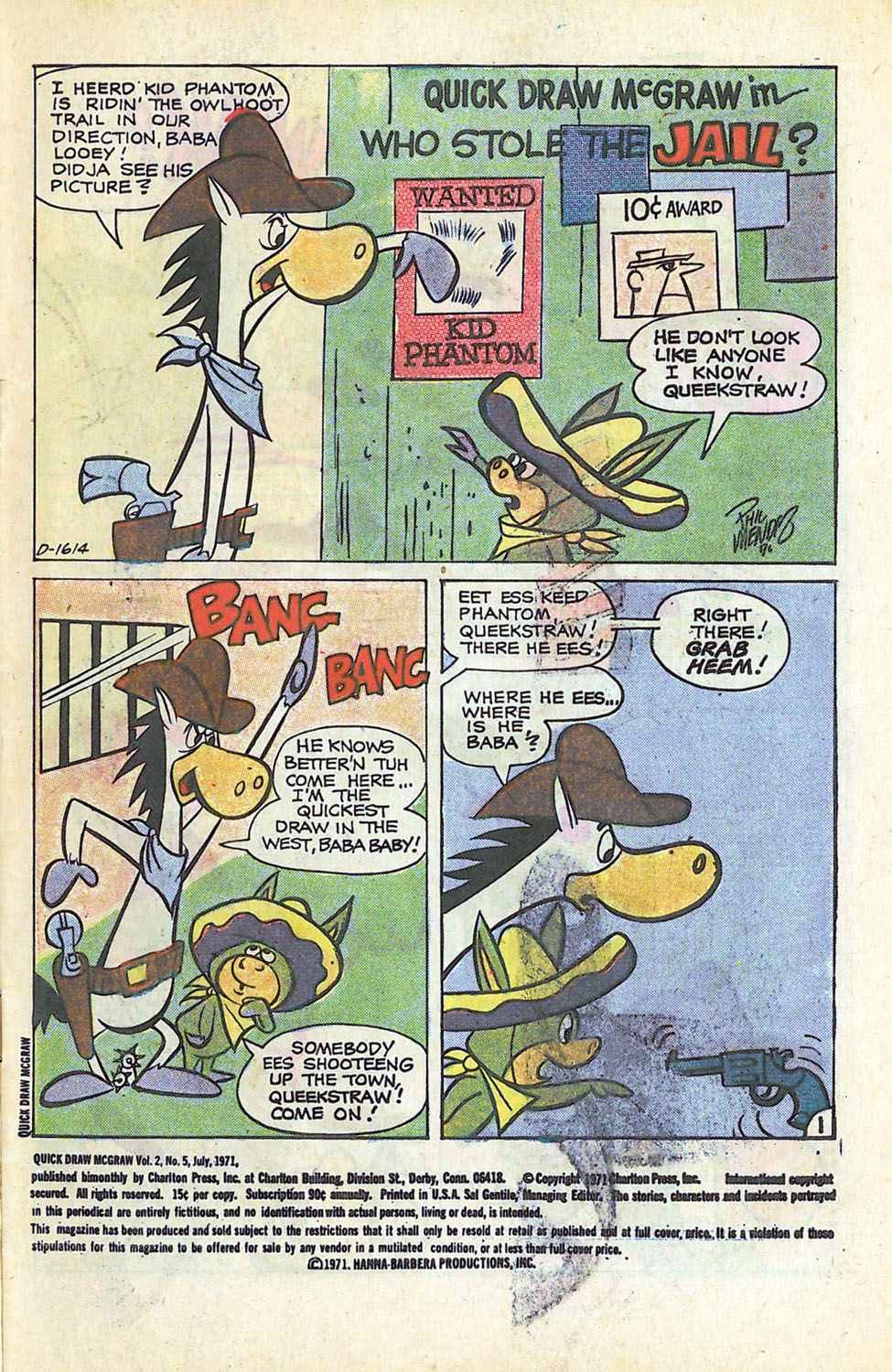 Read online Quick Draw McGraw comic -  Issue #5 - 2
