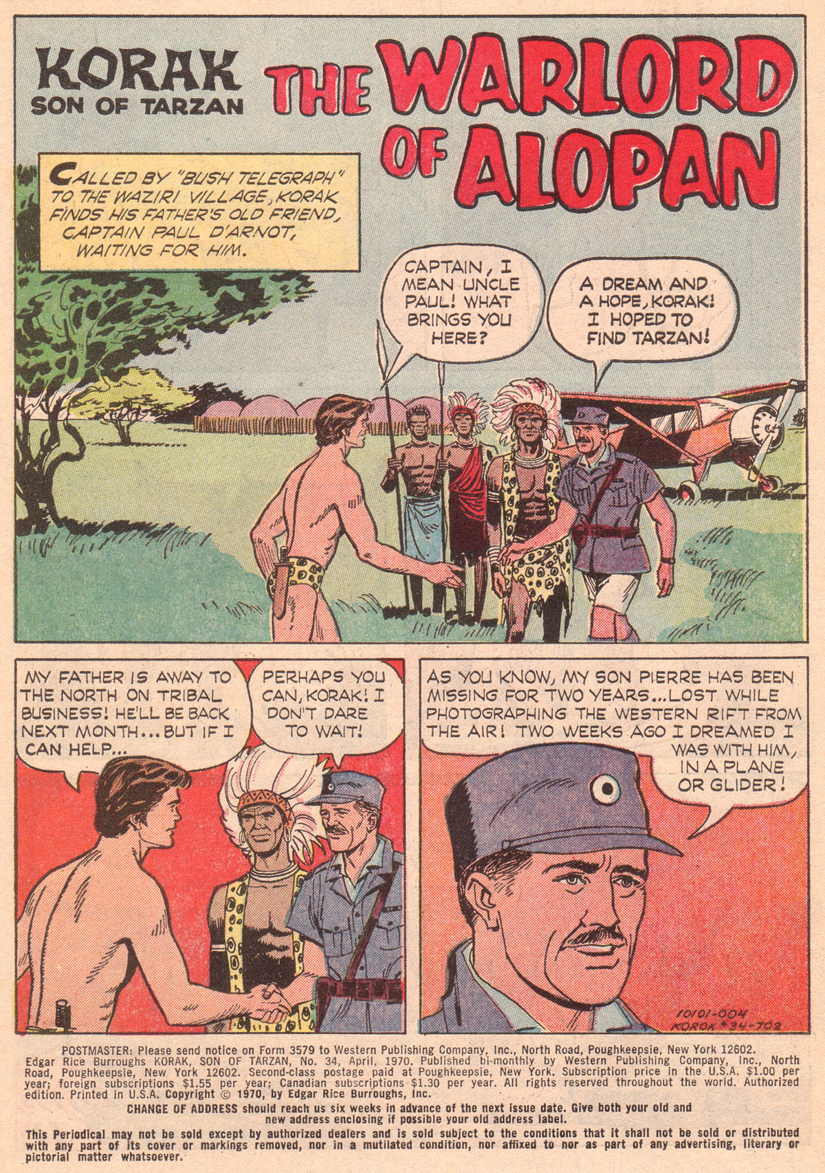 Read online Korak, Son of Tarzan (1964) comic -  Issue #34 - 3