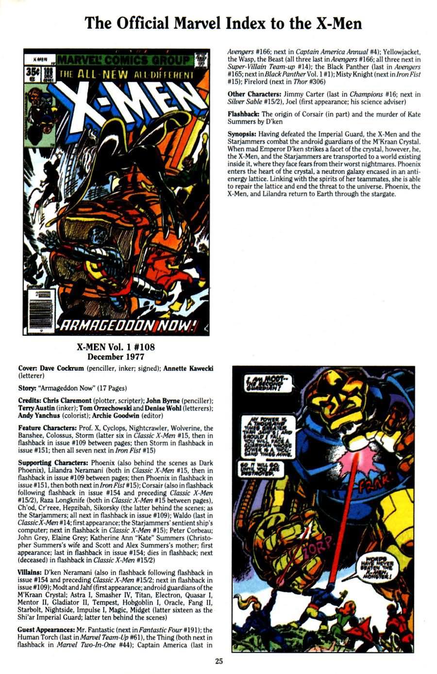 Read online The Official Marvel Index To The X-Men (1994) comic -  Issue #2 - 27