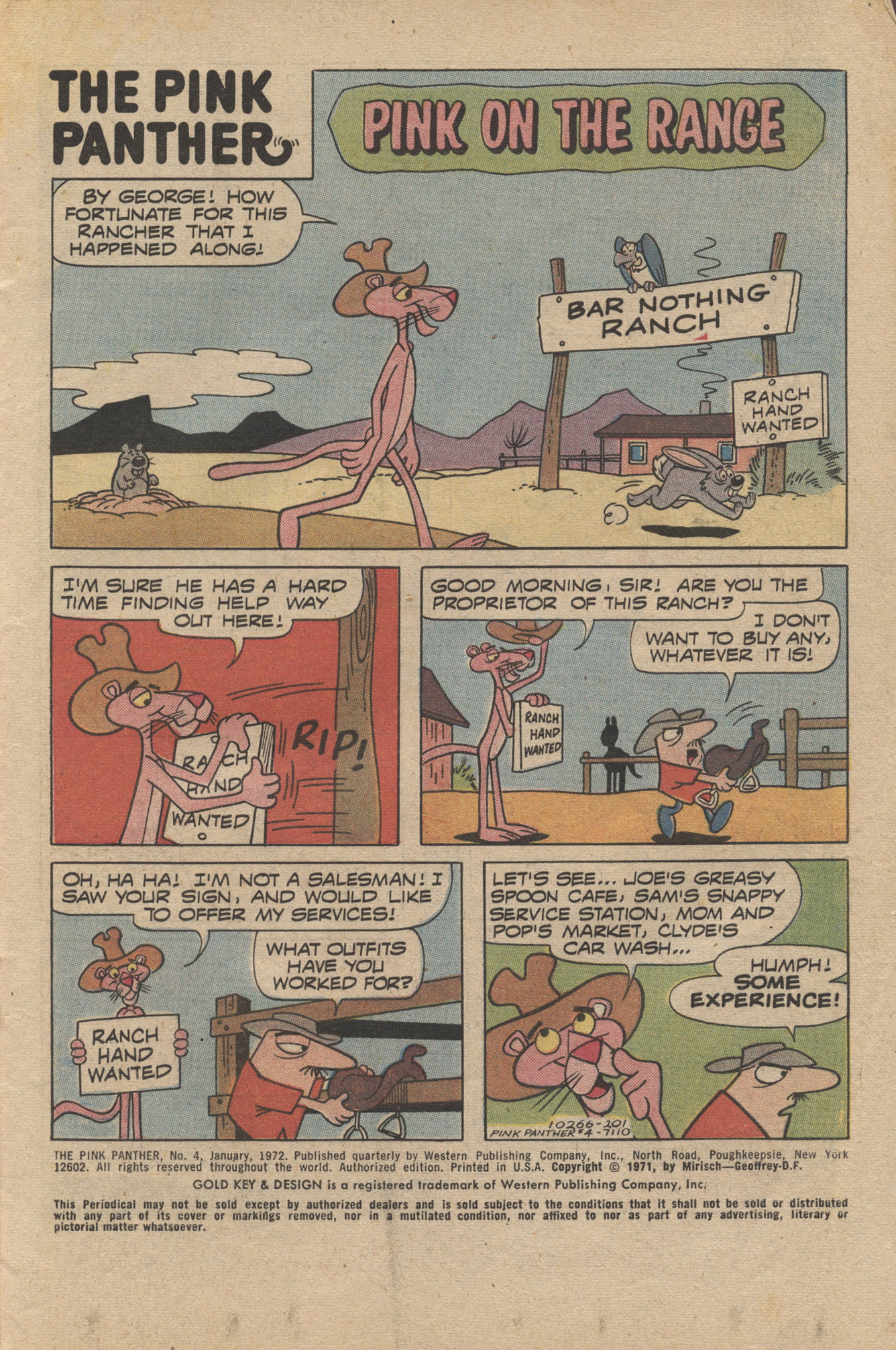 Read online The Pink Panther (1971) comic -  Issue #4 - 3