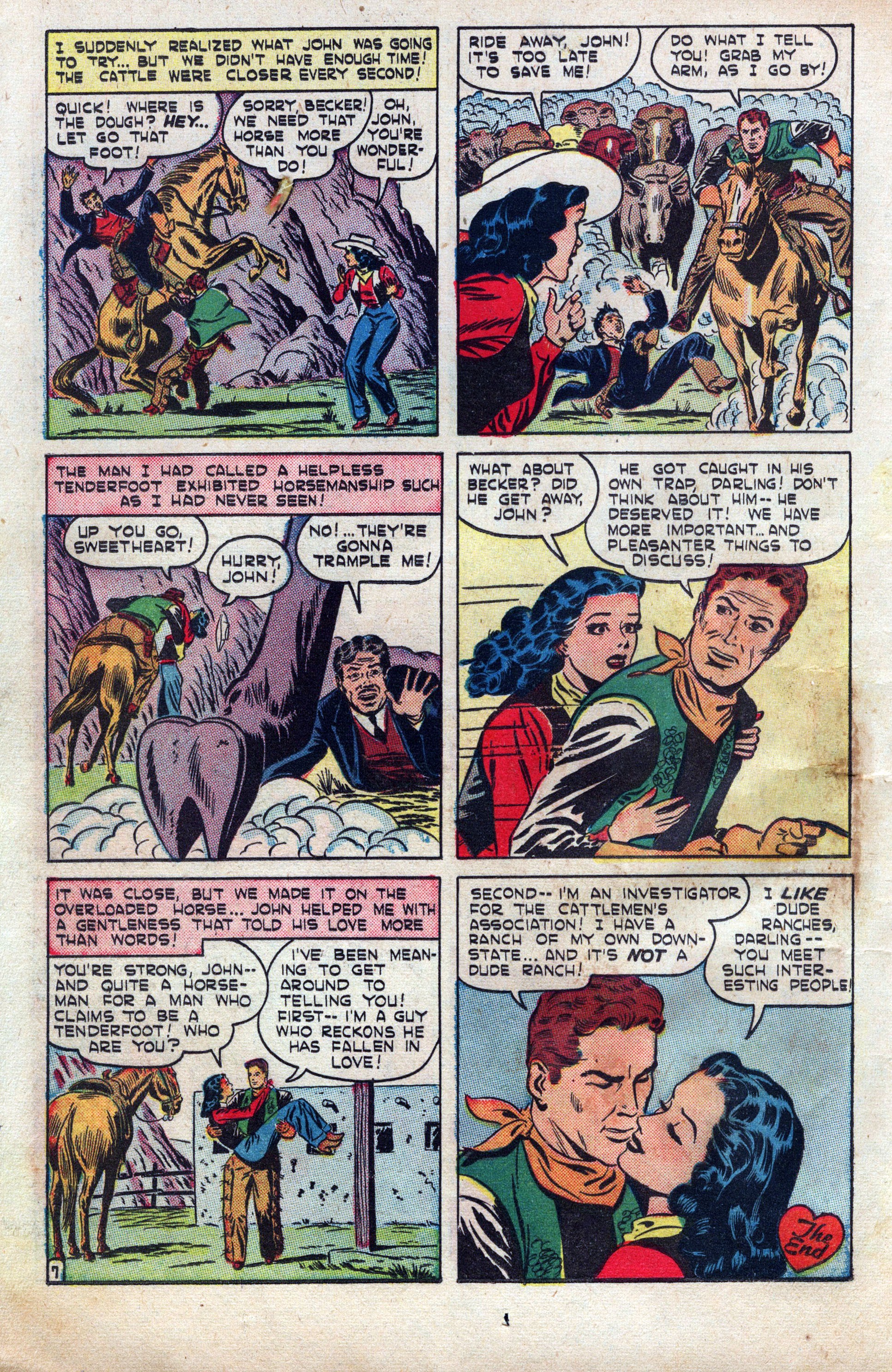 Read online Cowboy Romances comic -  Issue #2 - 22