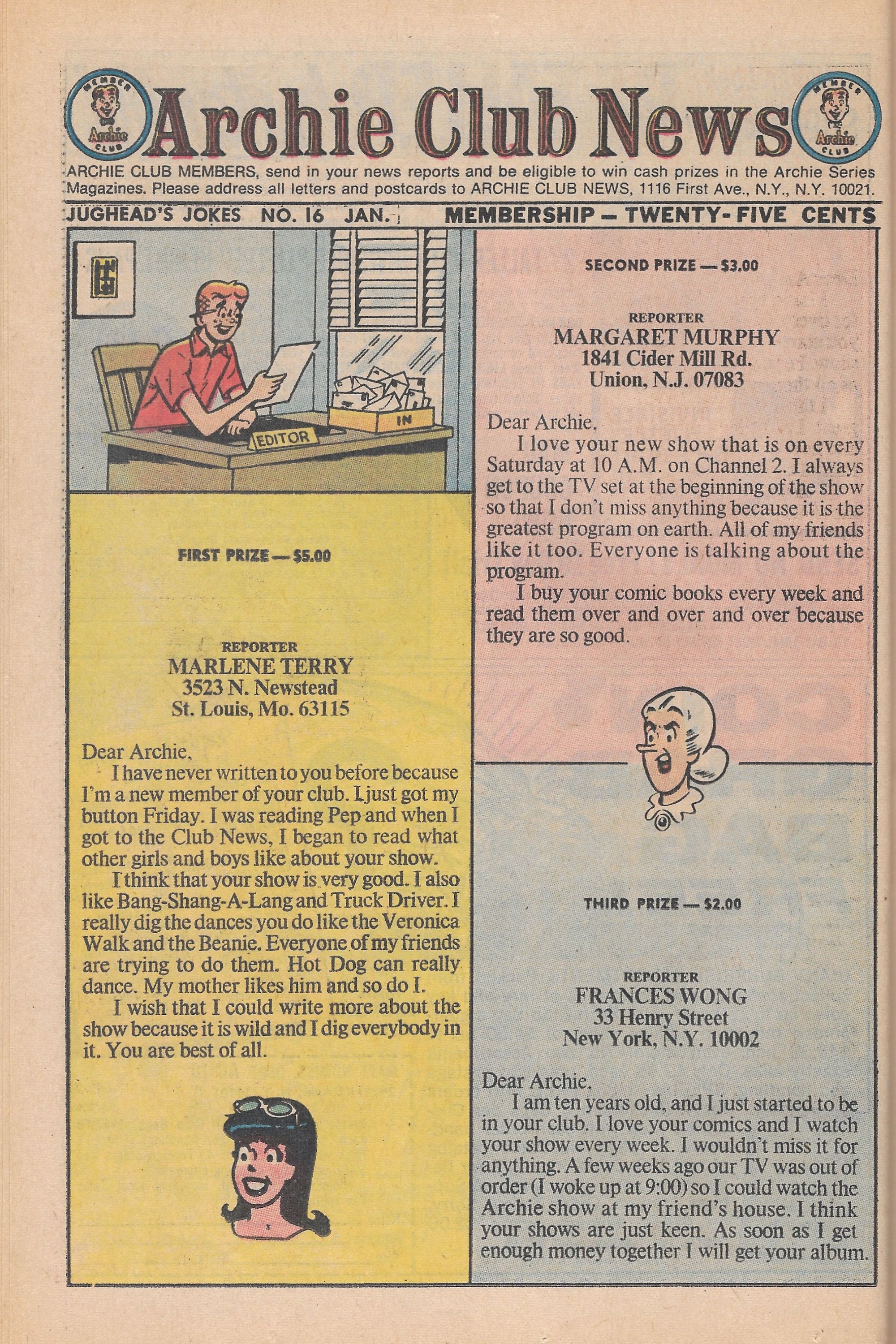 Read online Jughead's Jokes comic -  Issue #16 - 36