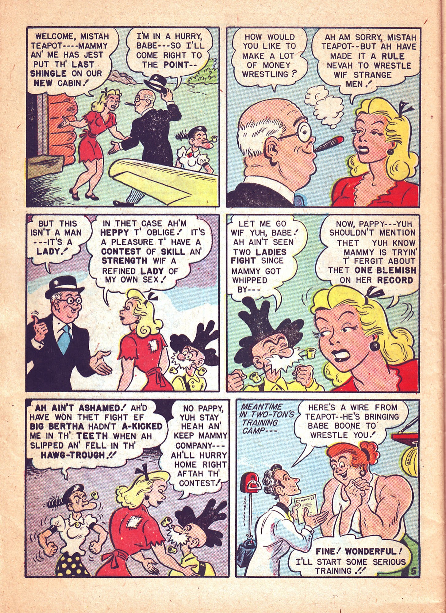 Read online Babe (1948) comic -  Issue #4 - 44