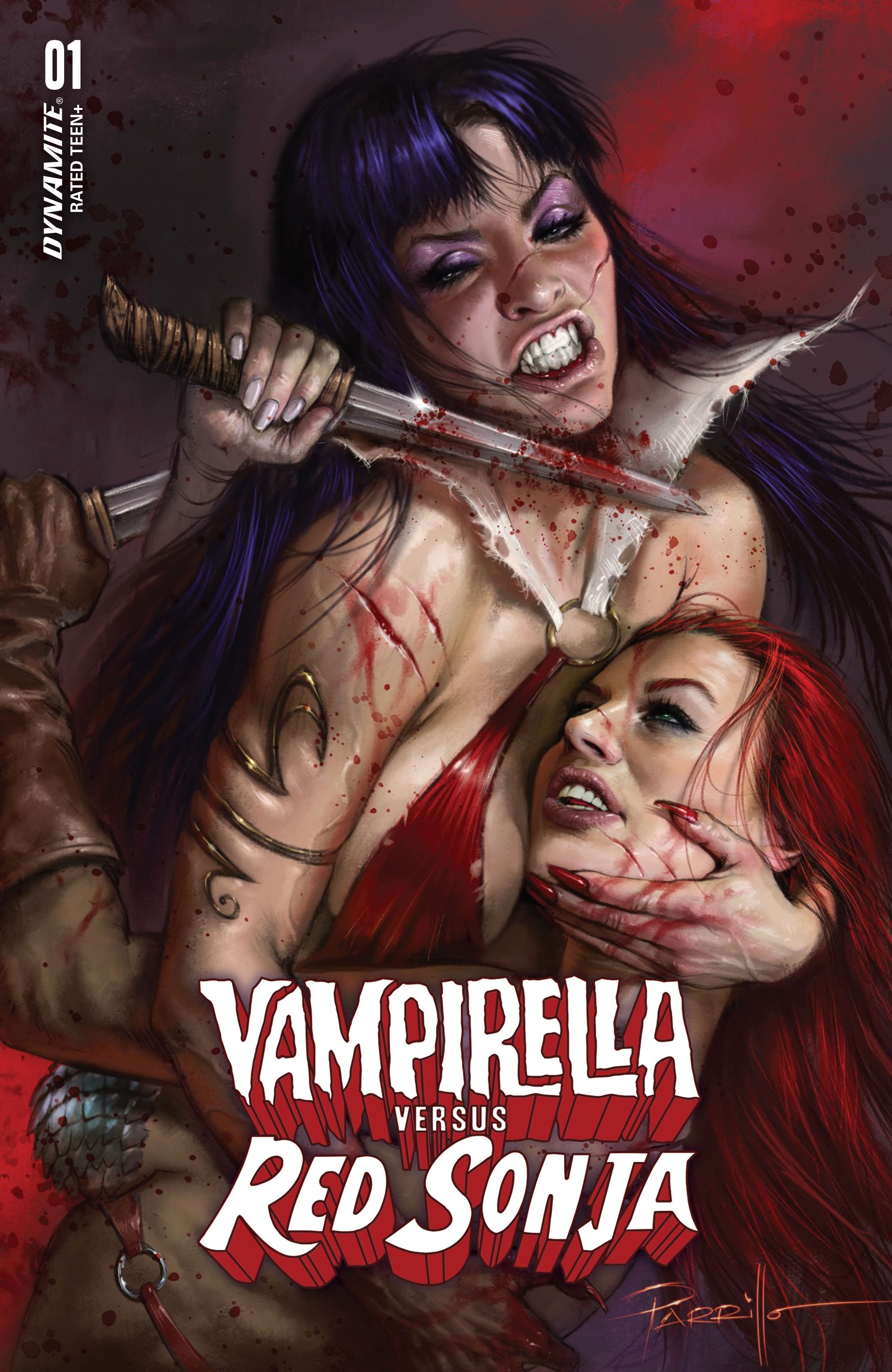 Read online Vampirella Vs. Red Sonja comic -  Issue #1 - 1