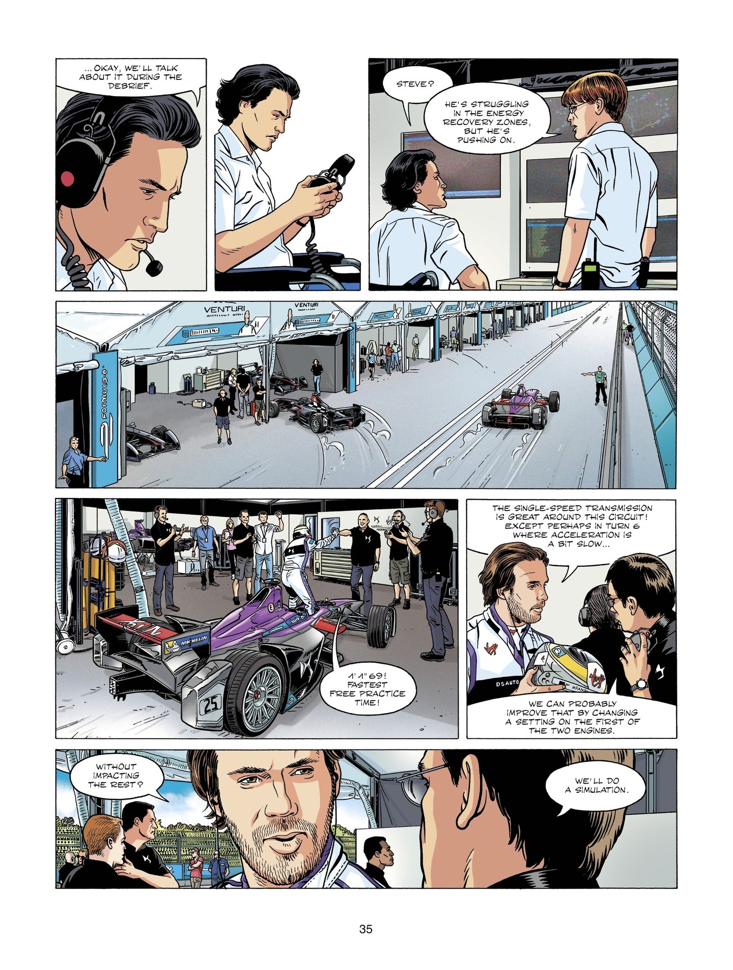 Read online Michel Vaillant comic -  Issue #5 - 35
