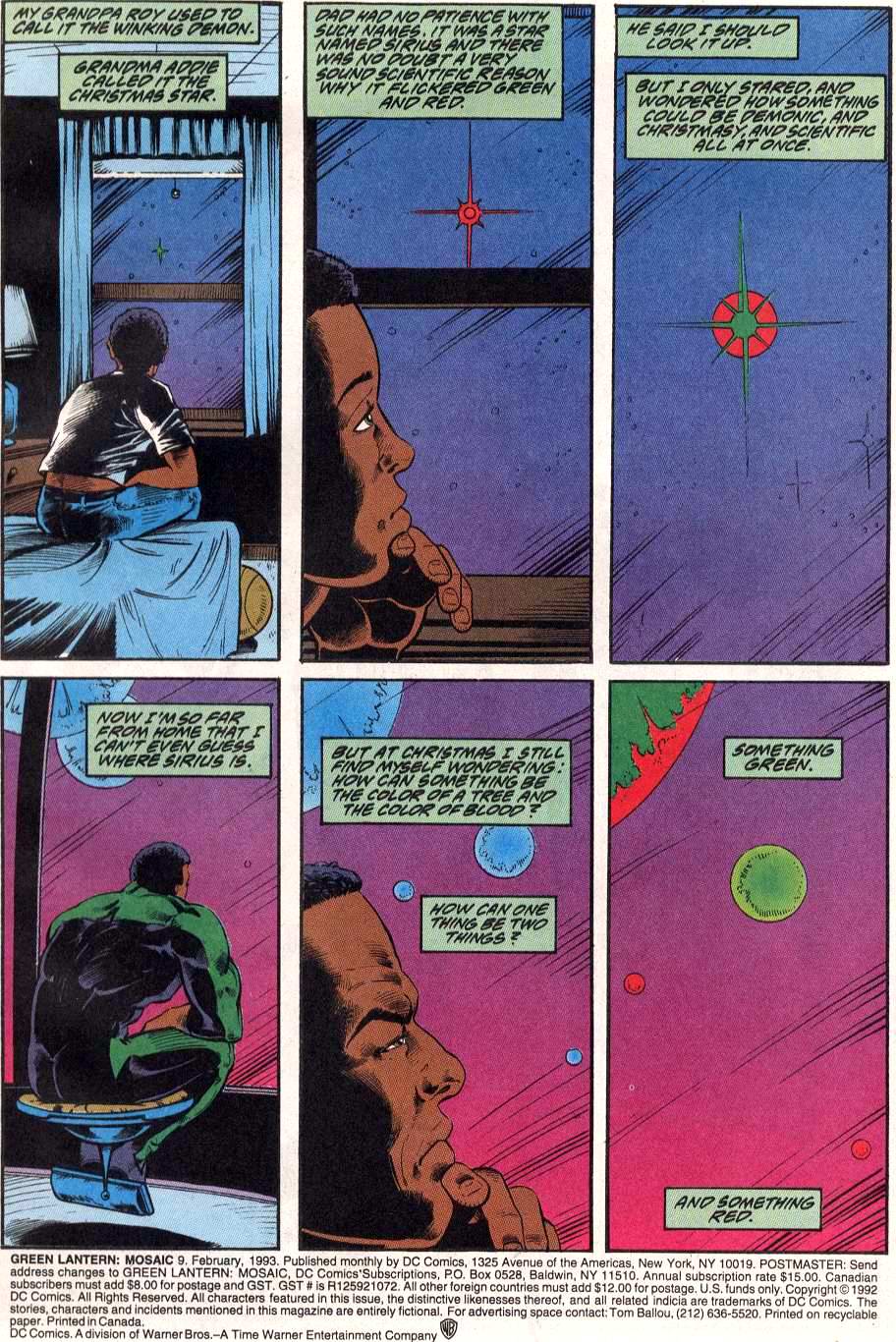 Read online Green Lantern: Mosaic comic -  Issue #9 - 2