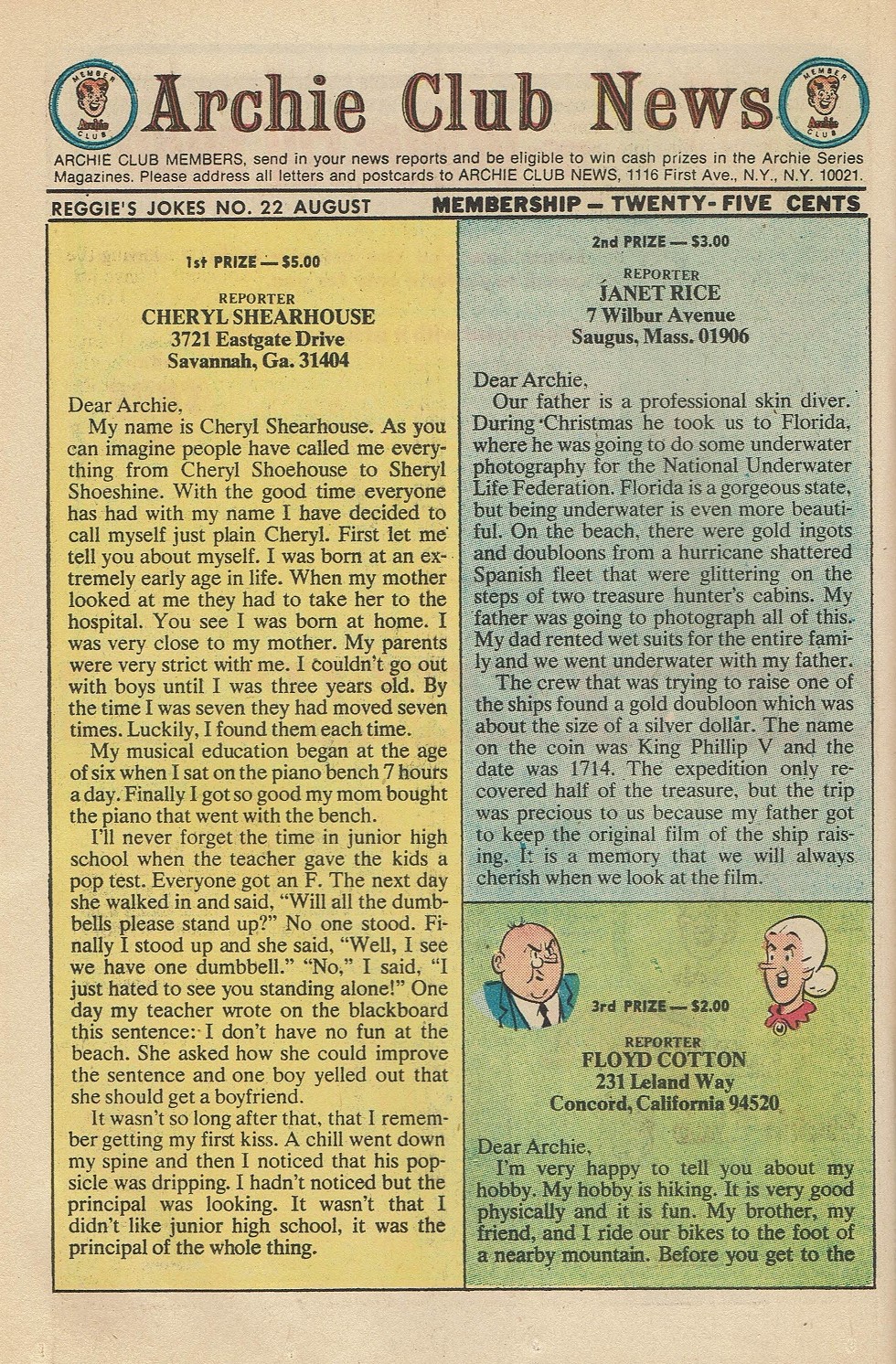 Read online Reggie's Wise Guy Jokes comic -  Issue #22 - 29