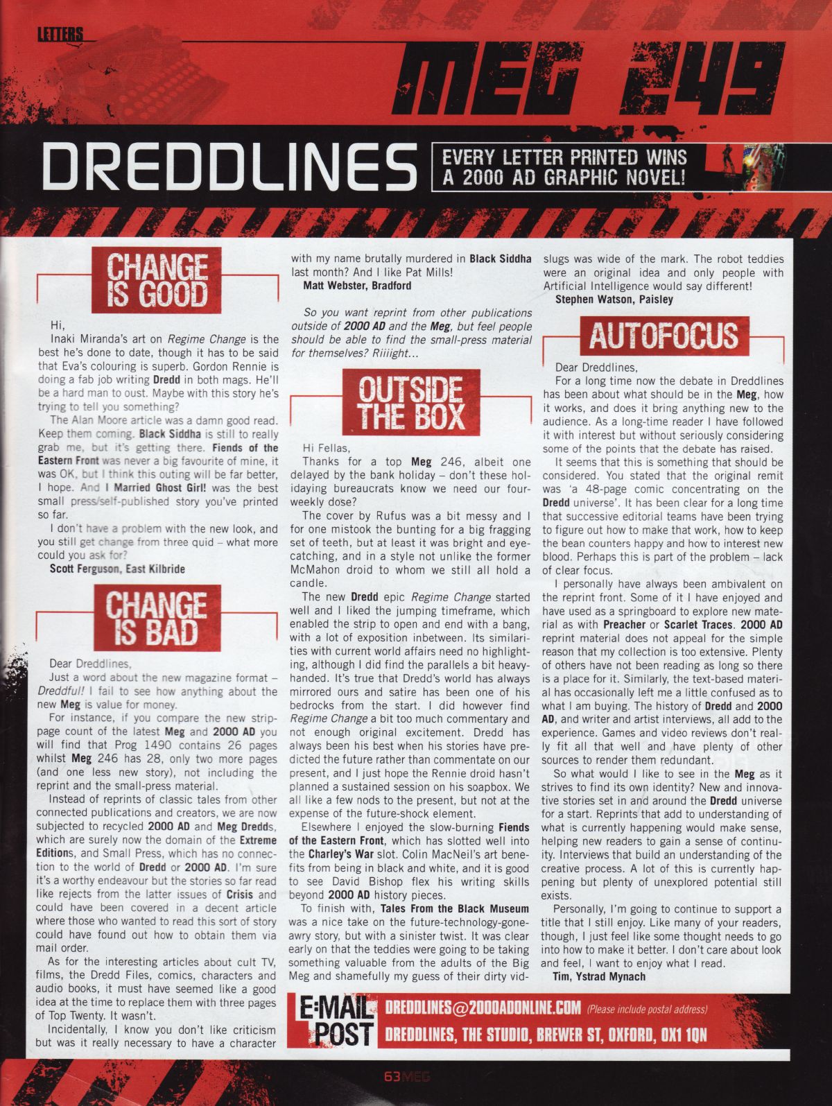 Read online Judge Dredd Megazine (Vol. 5) comic -  Issue #249 - 63