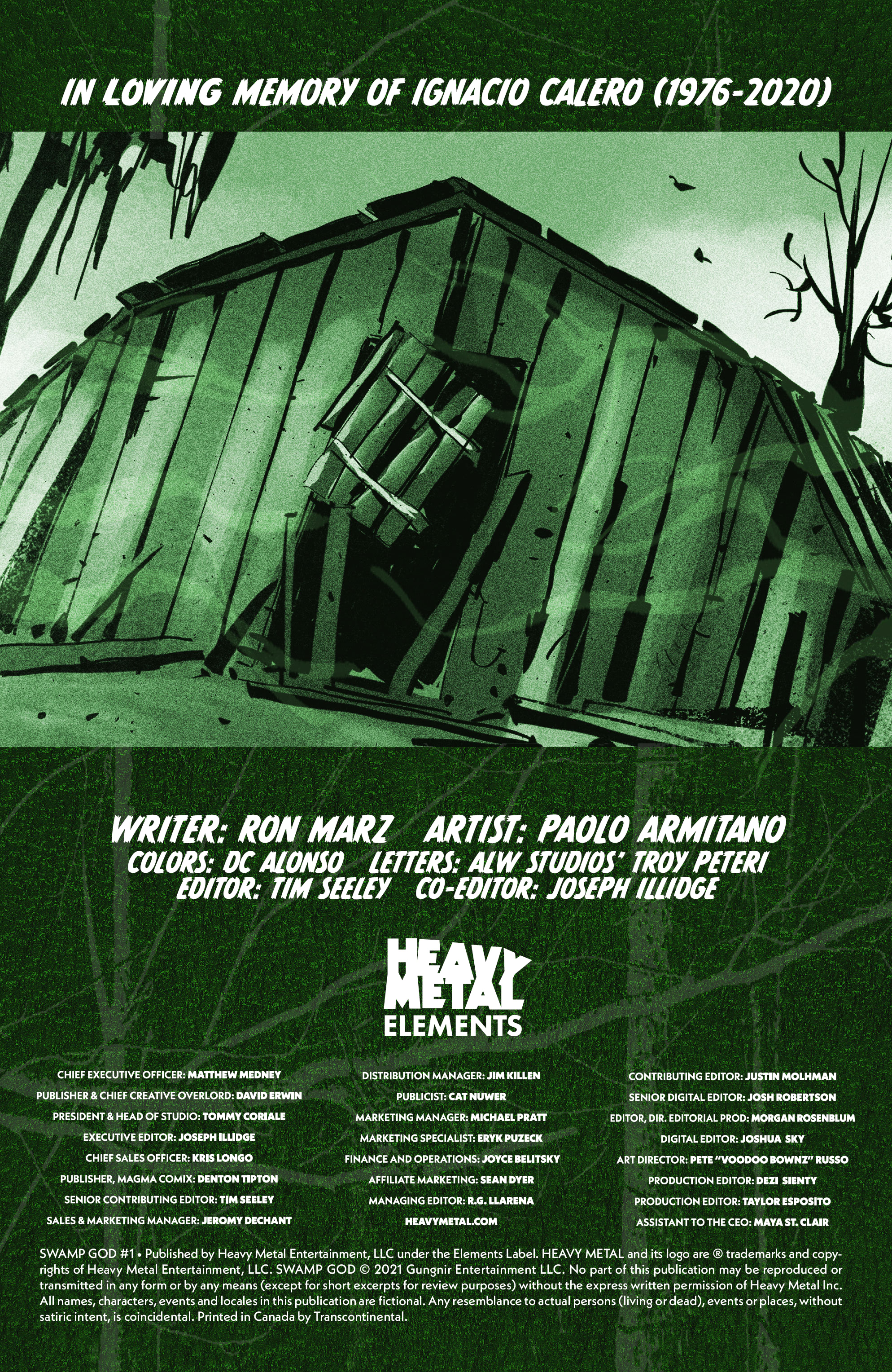 Read online Swamp God comic -  Issue #1 - 2