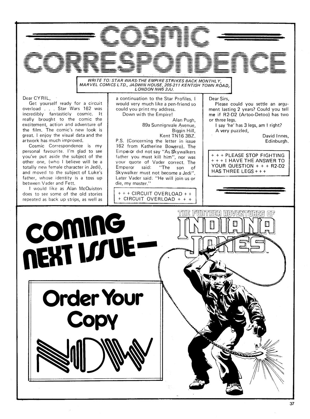 Read online Star Wars Weekly comic -  Issue #166 - 37