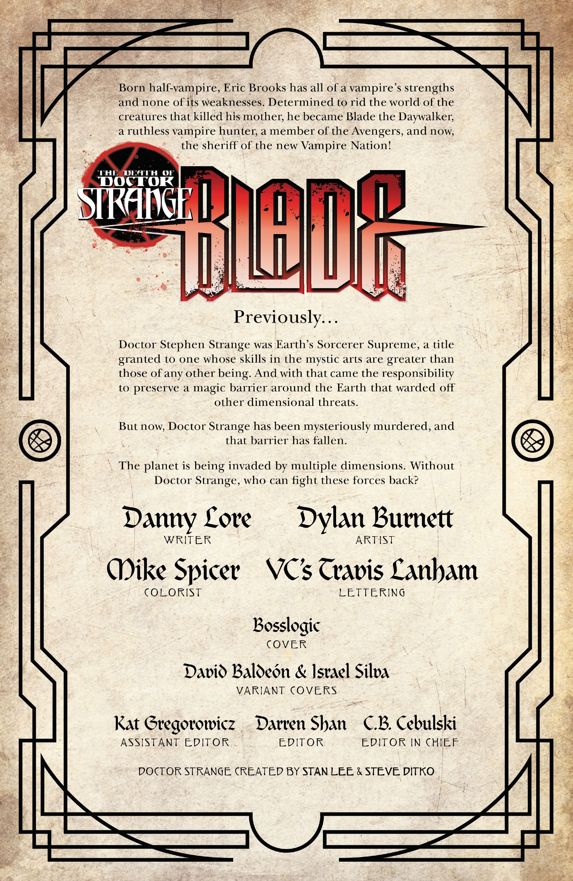 Read online Death of Doctor Strange: One-Shots comic -  Issue # Blade - 2