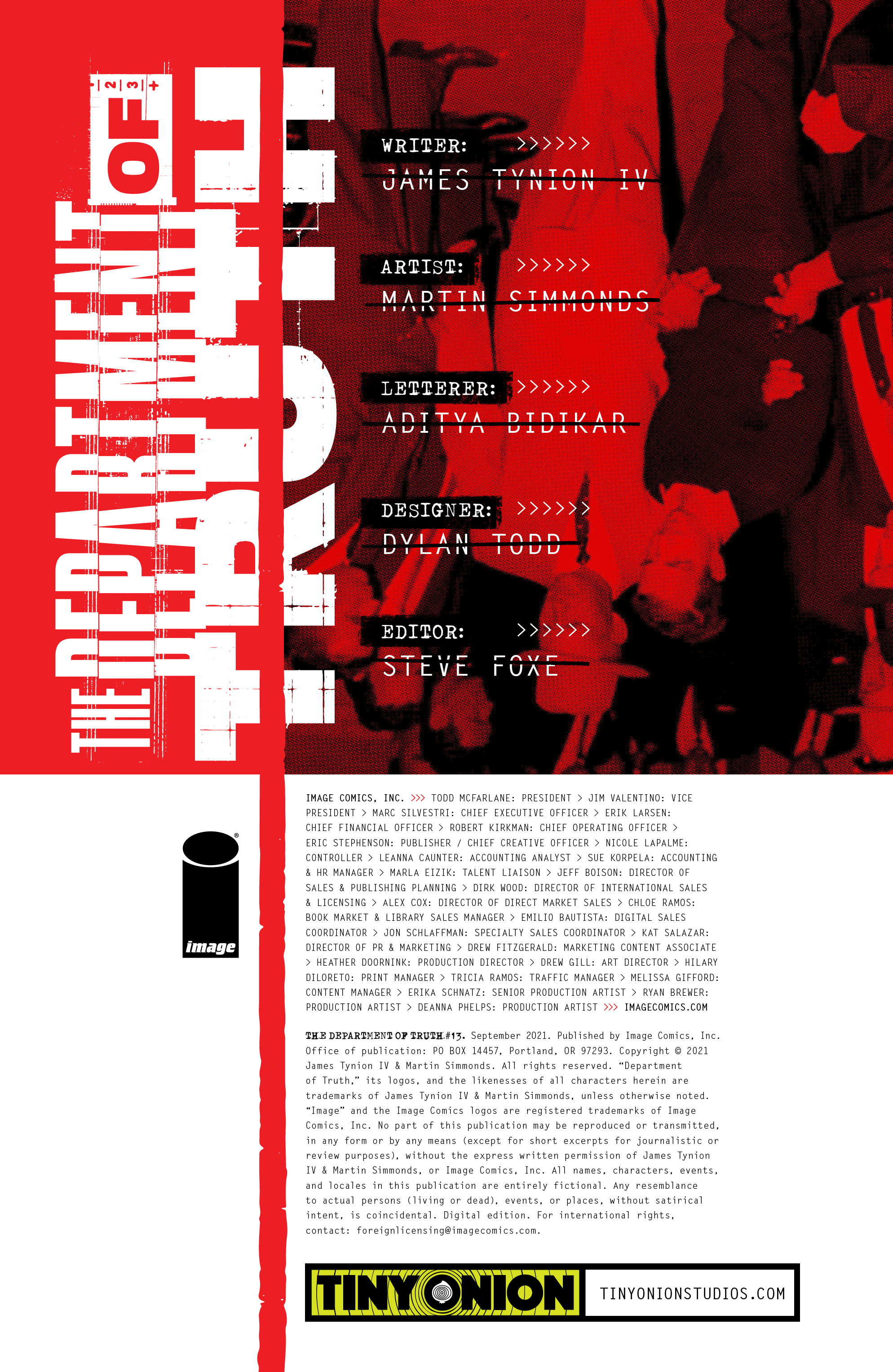 Read online The Department of Truth comic -  Issue #13 - 2