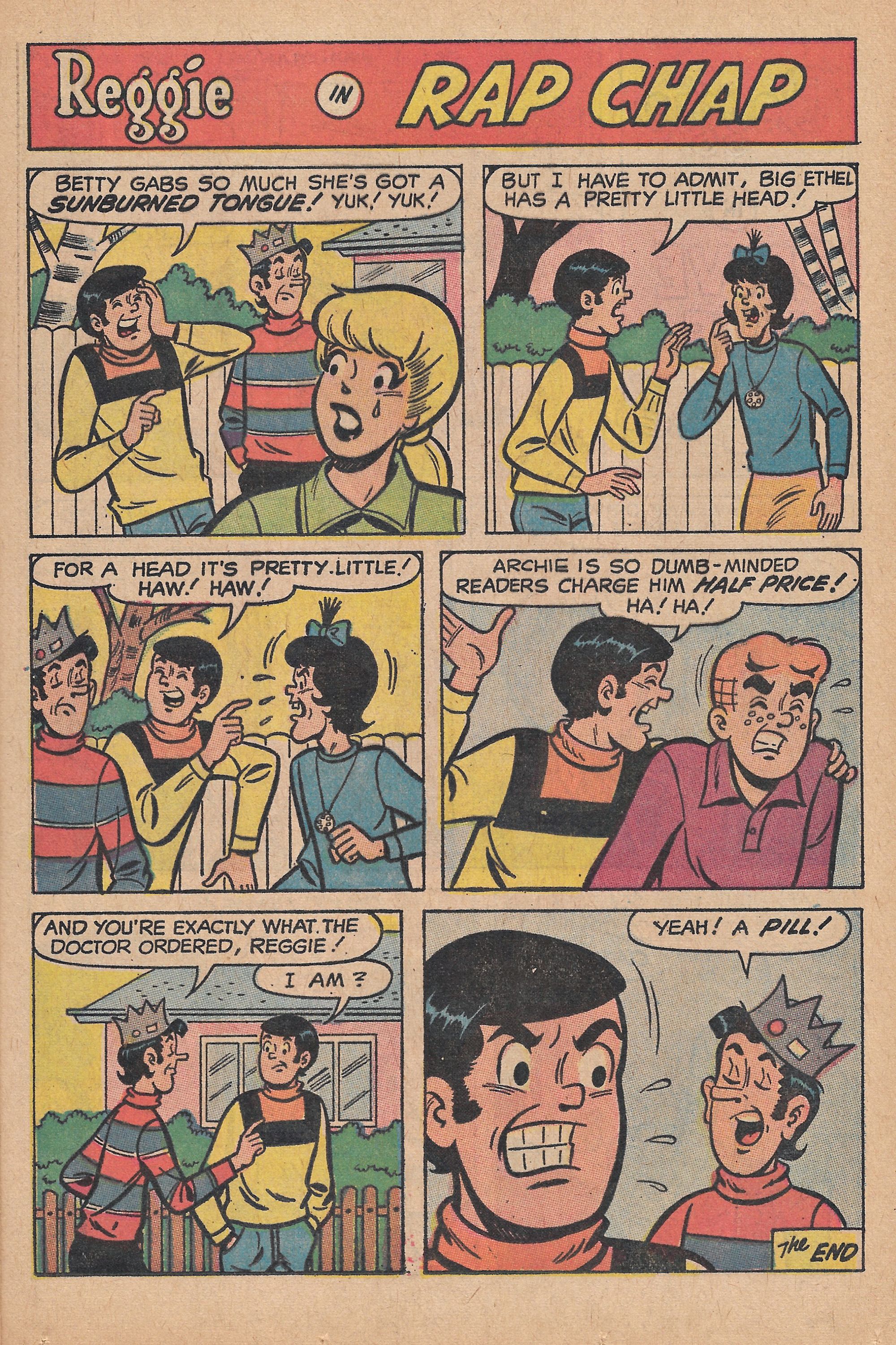 Read online Reggie's Wise Guy Jokes comic -  Issue #6 - 15