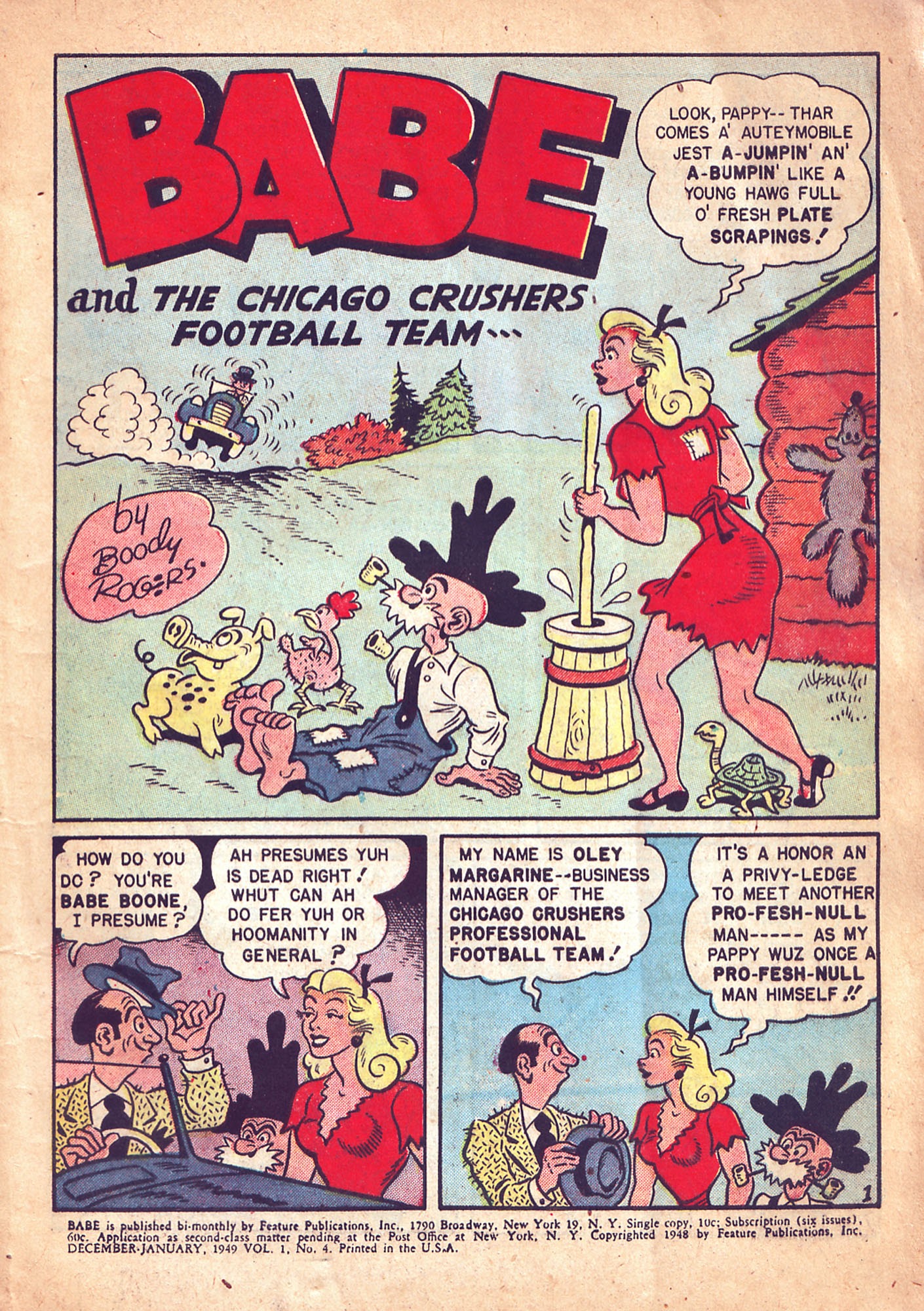 Read online Babe (1948) comic -  Issue #4 - 3