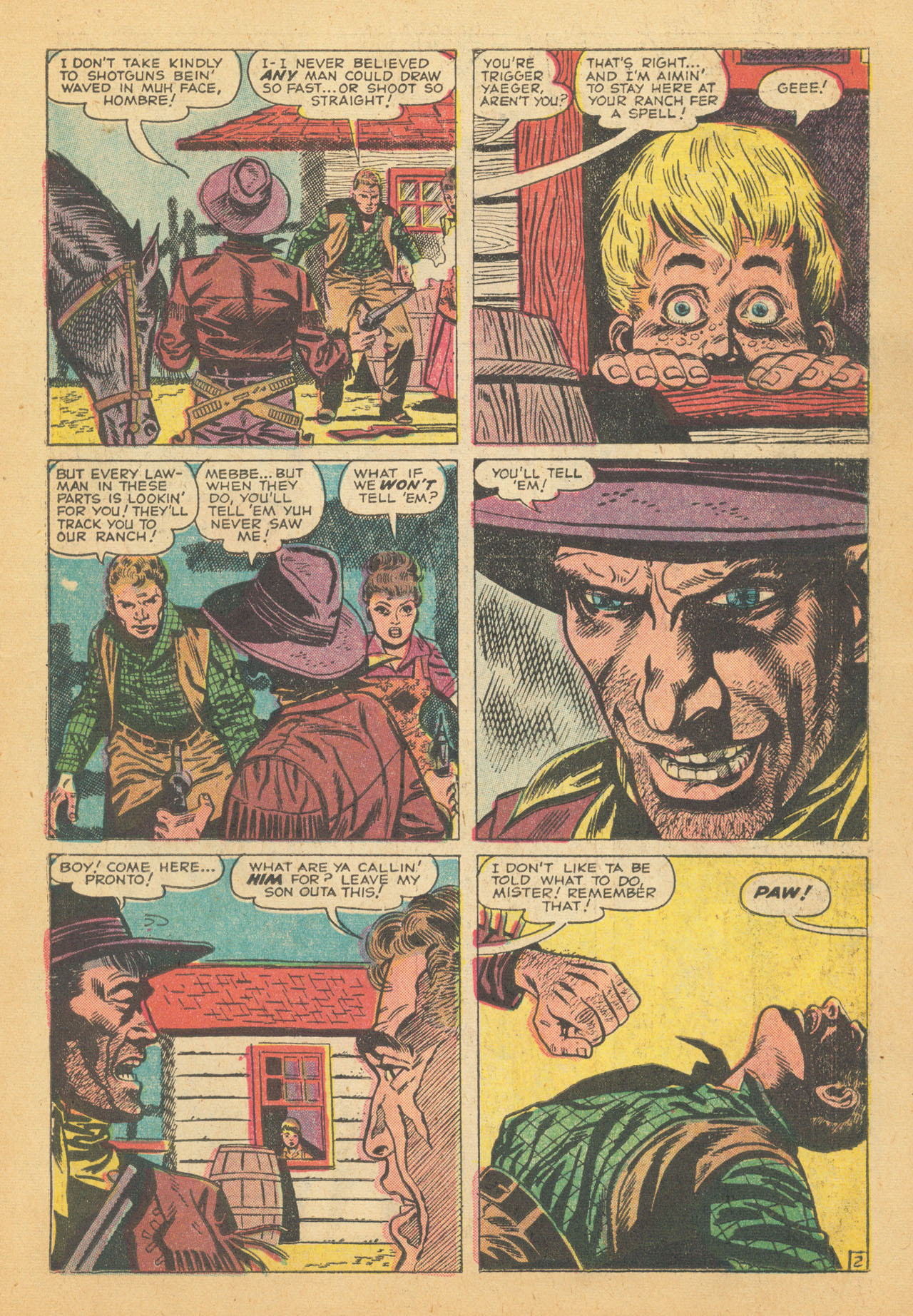 Read online Western Outlaws (1954) comic -  Issue #8 - 11