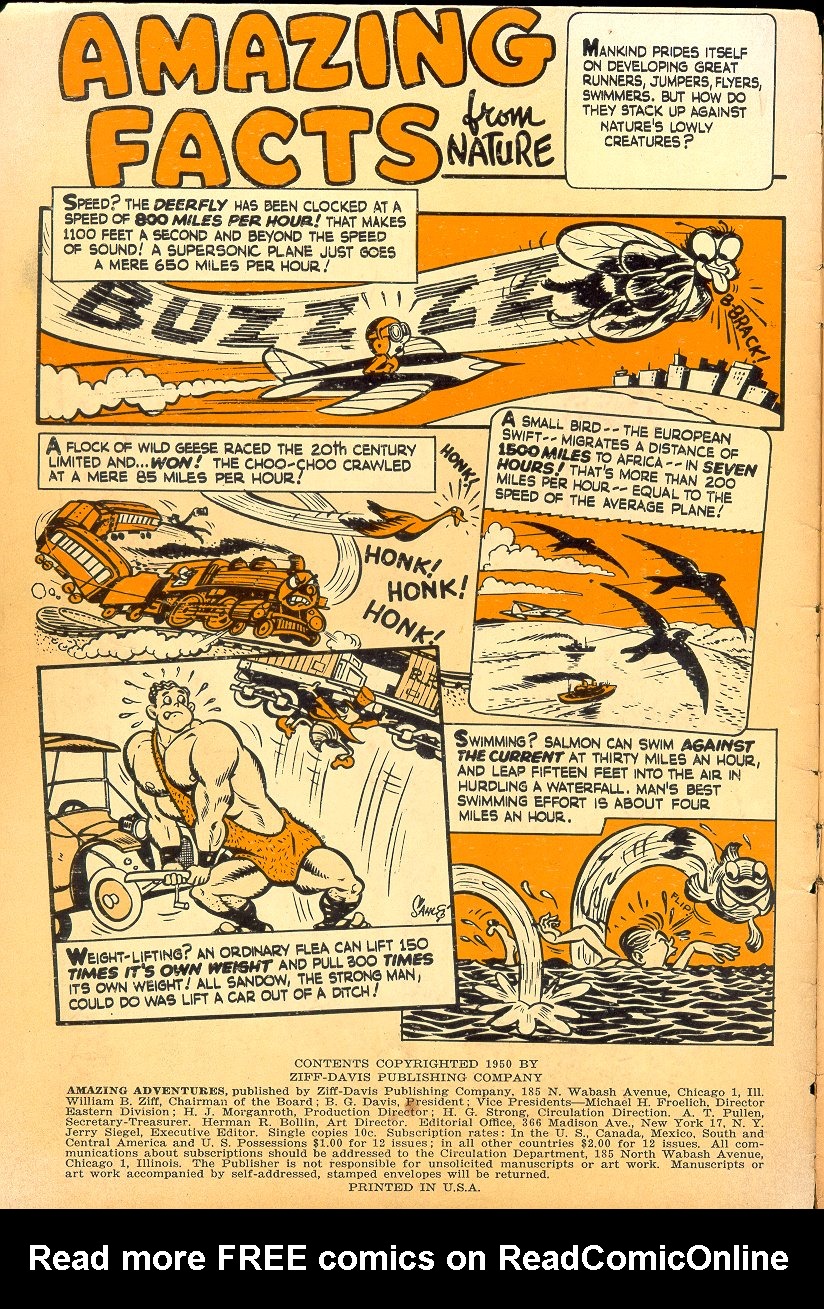 Read online Amazing Adventures (1950) comic -  Issue #1 - 2