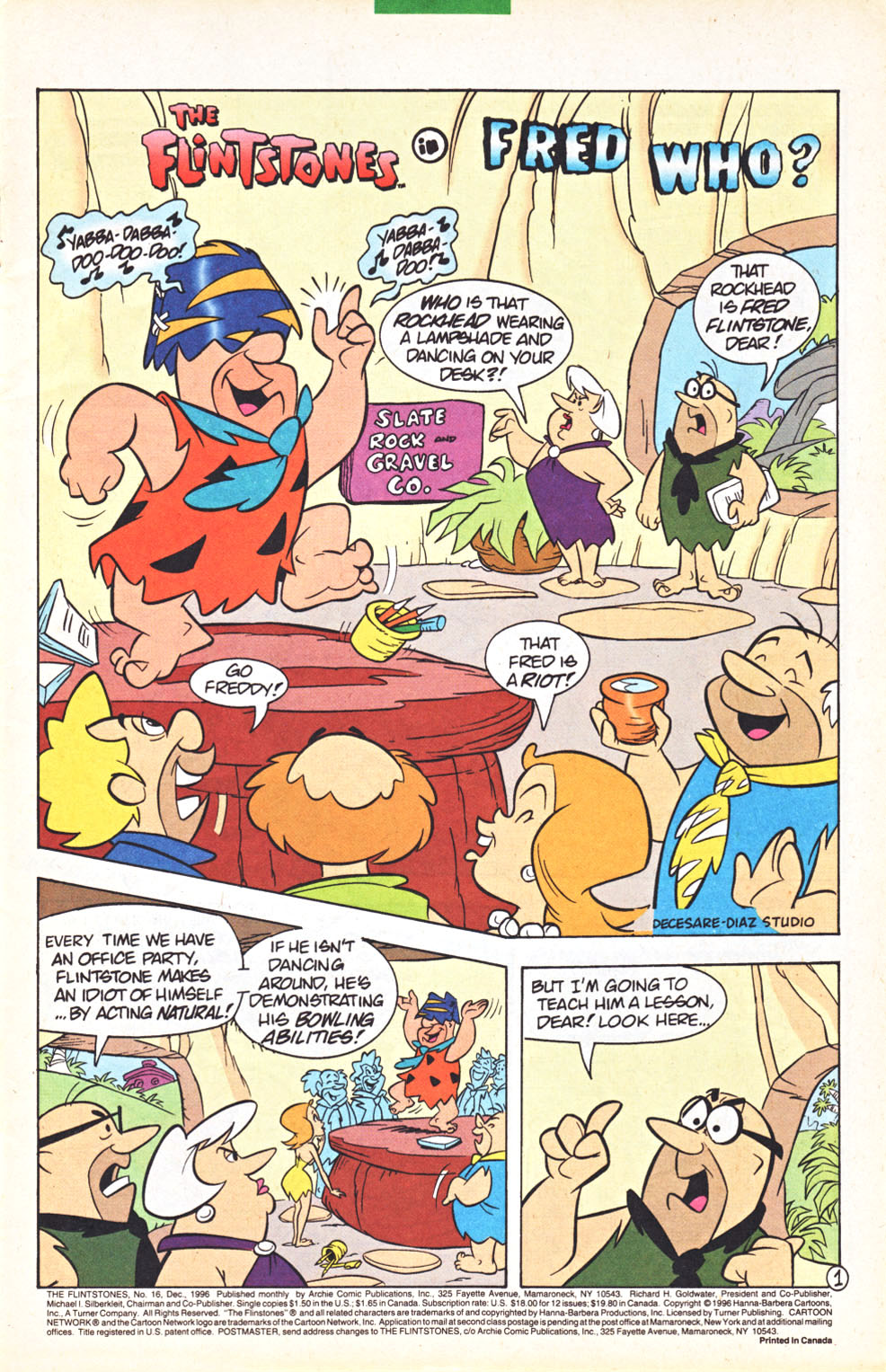 Read online The Flintstones (1992) comic -  Issue #16 - 3
