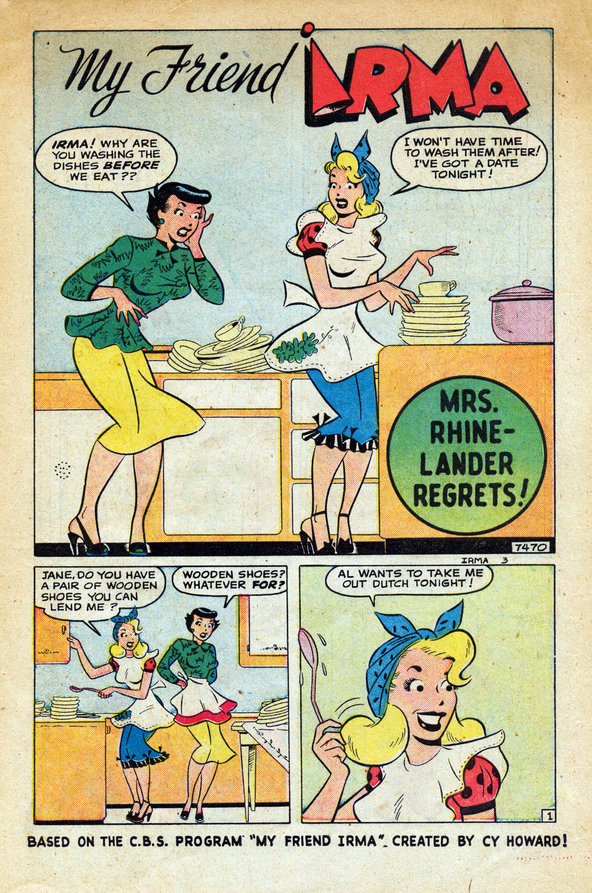 Read online My Friend Irma comic -  Issue #3 - 3