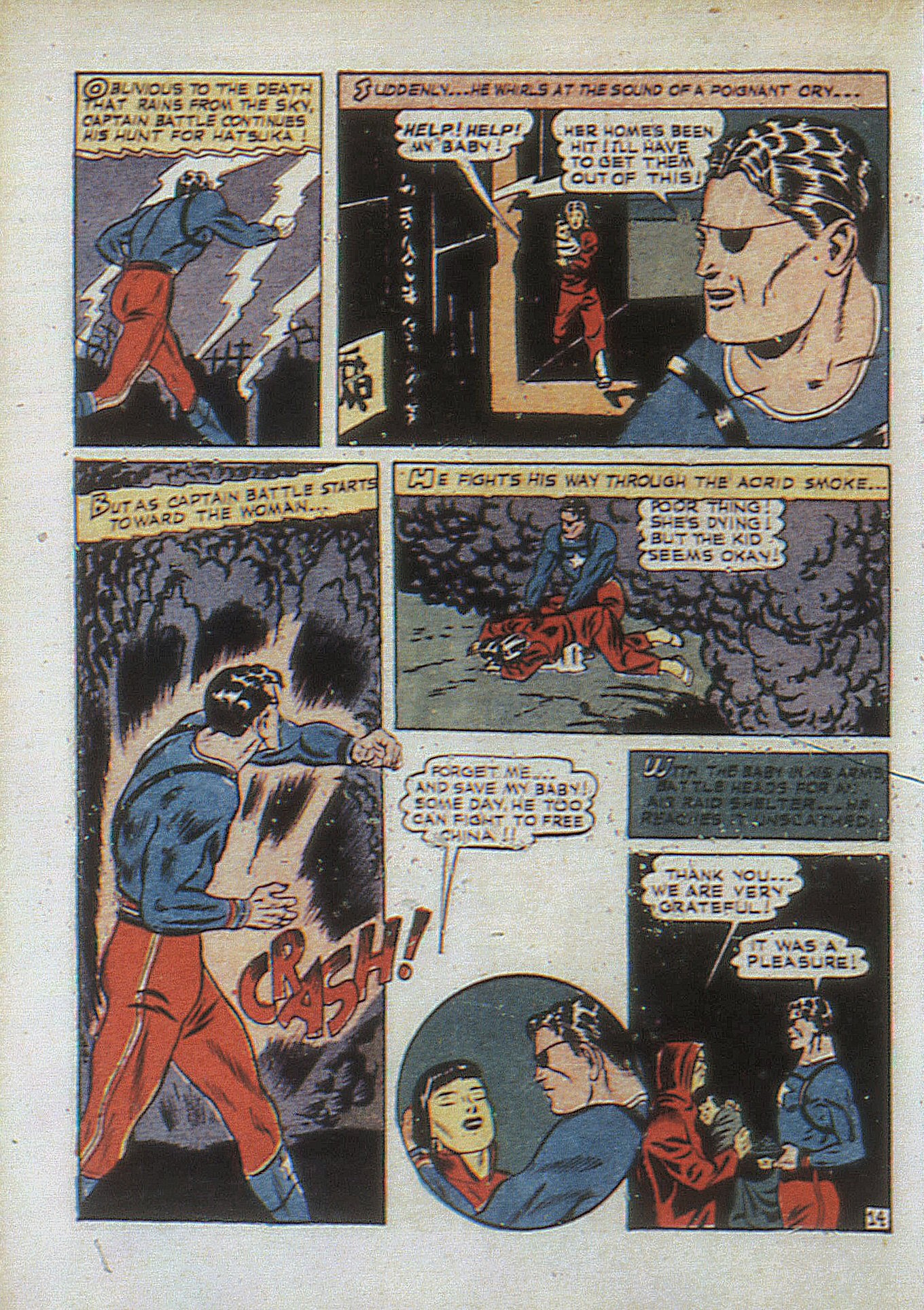 Read online Captain Battle Comics comic -  Issue #1 - 32