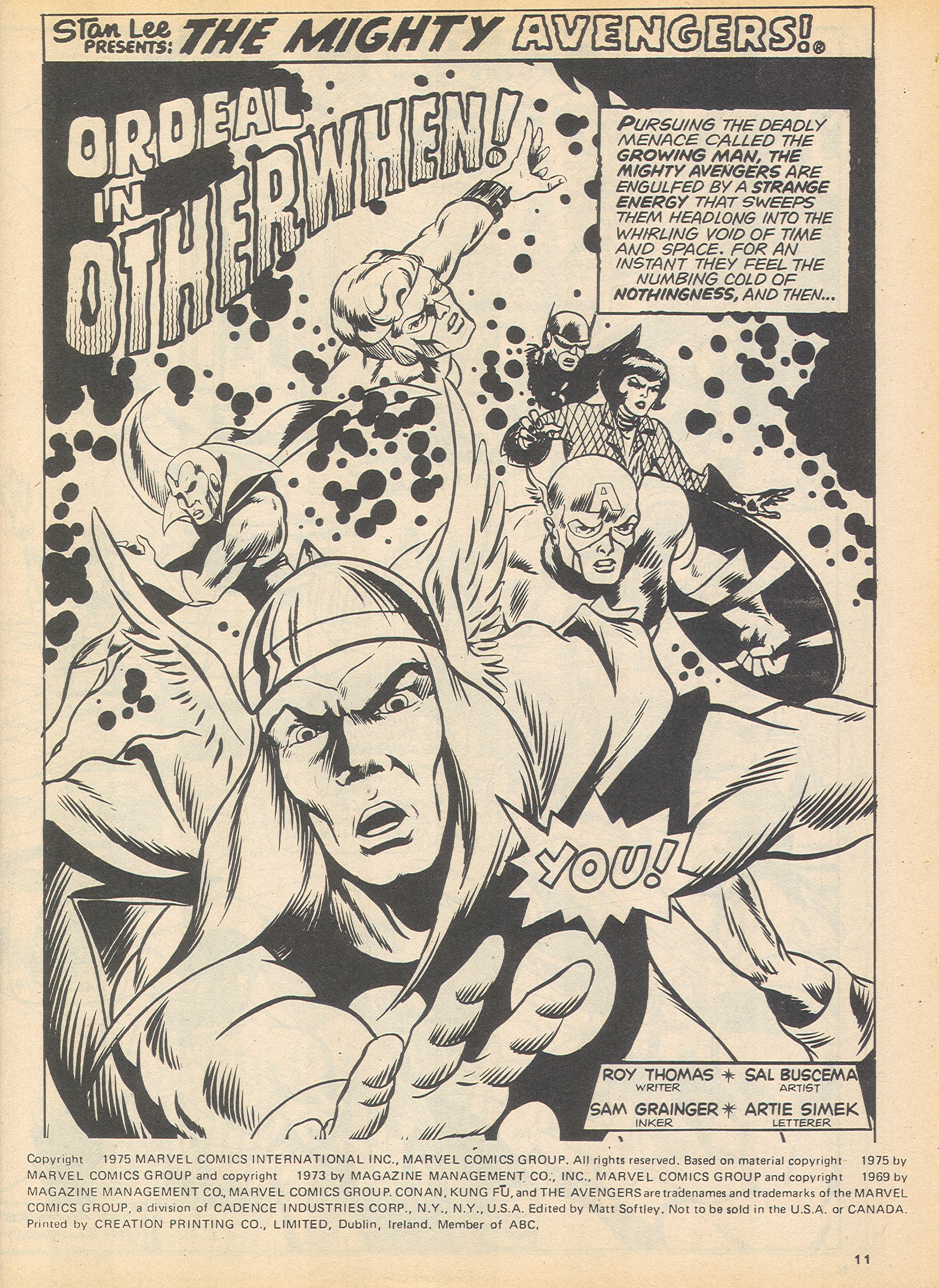 Read online The Avengers (1973) comic -  Issue #105 - 11