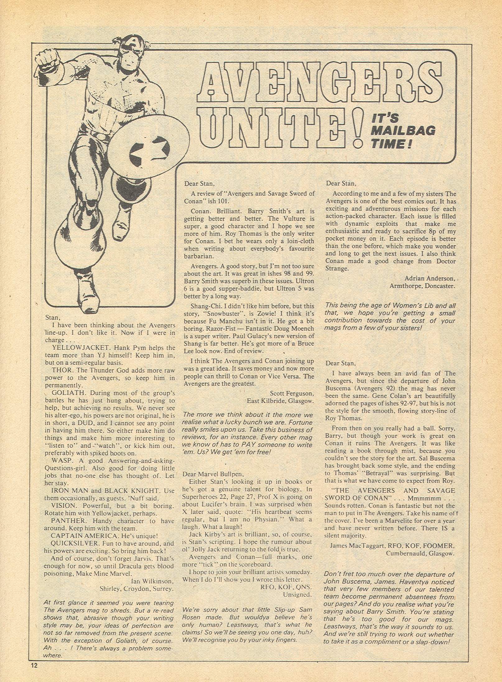 Read online The Avengers (1973) comic -  Issue #118 - 12