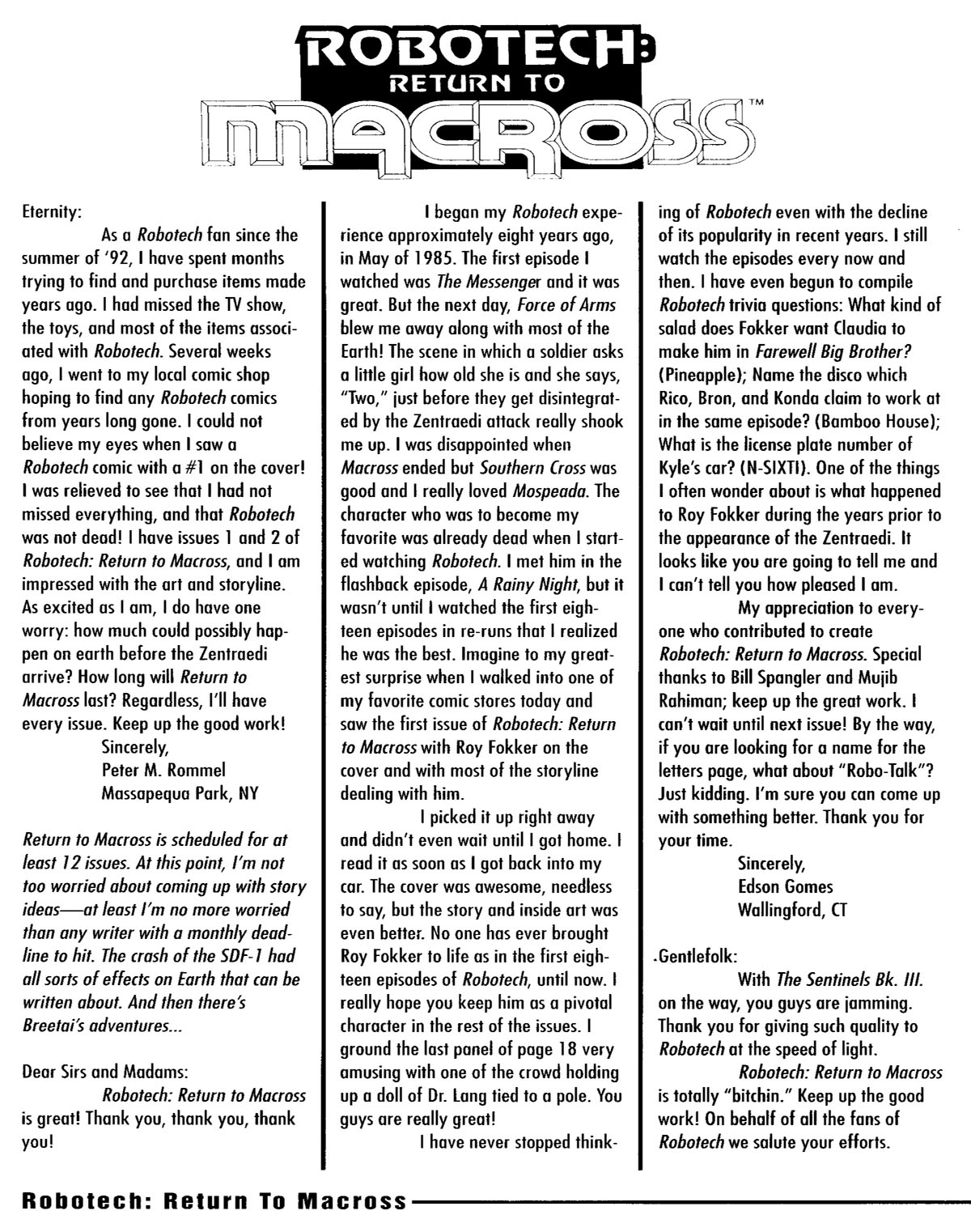 Read online Robotech: Return to Macross comic -  Issue #8 - 31