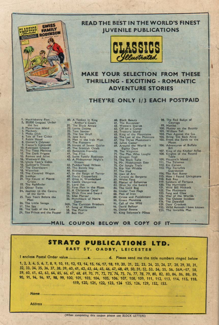 Read online Classics Illustrated comic -  Issue #153 - 52