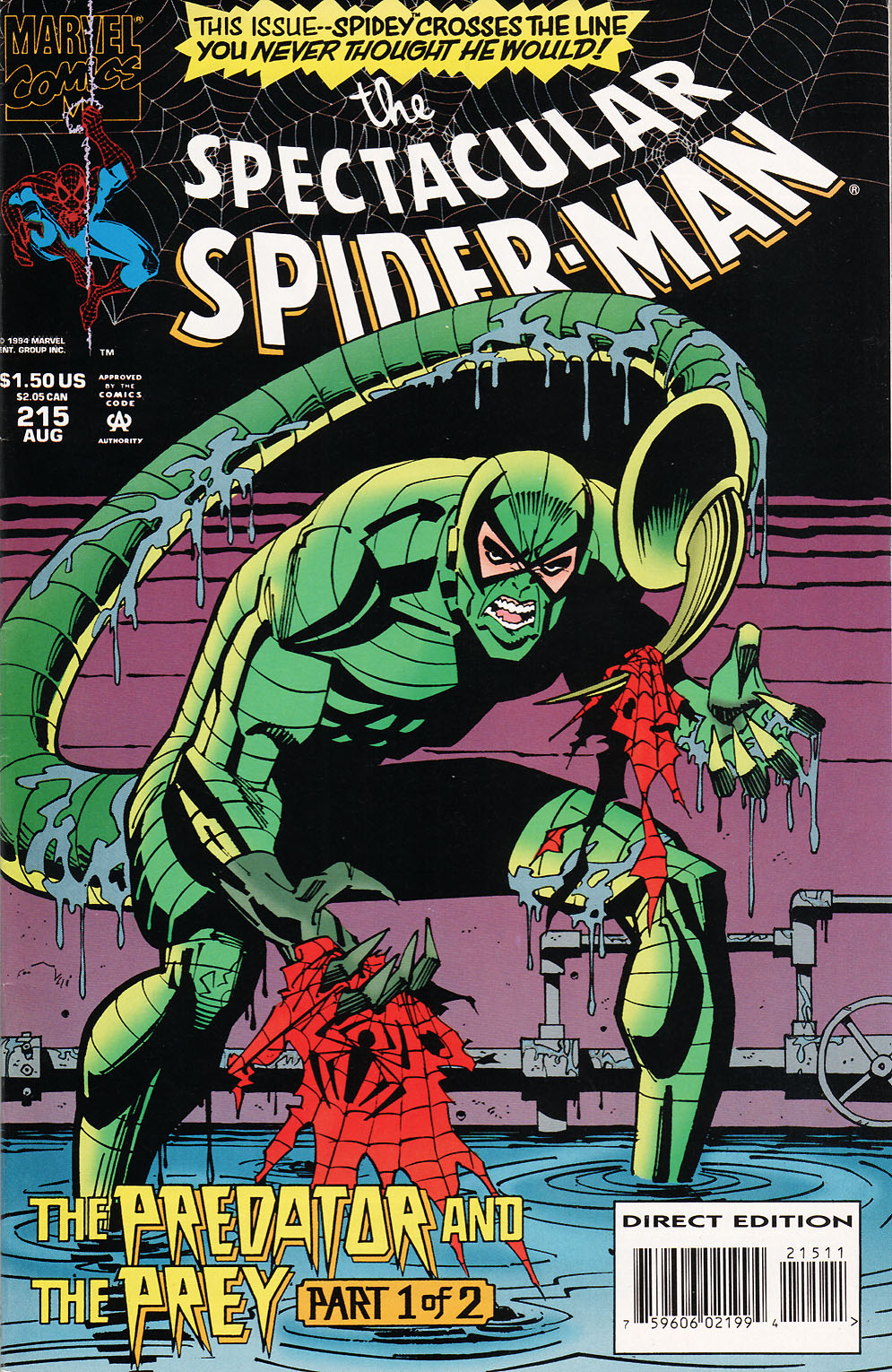 Read online The Spectacular Spider-Man (1976) comic -  Issue #215 - 1