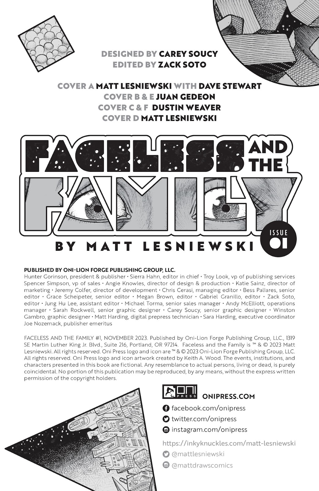 Faceless and the Family issue 1 - Page 2