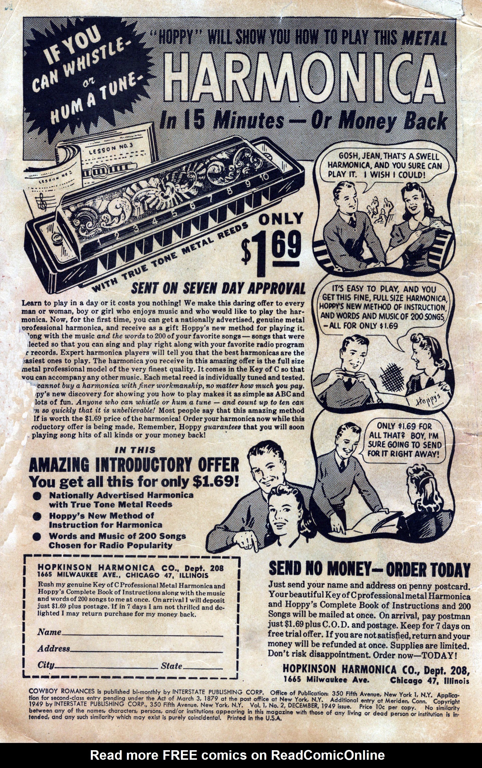 Read online Cowboy Romances comic -  Issue #2 - 2