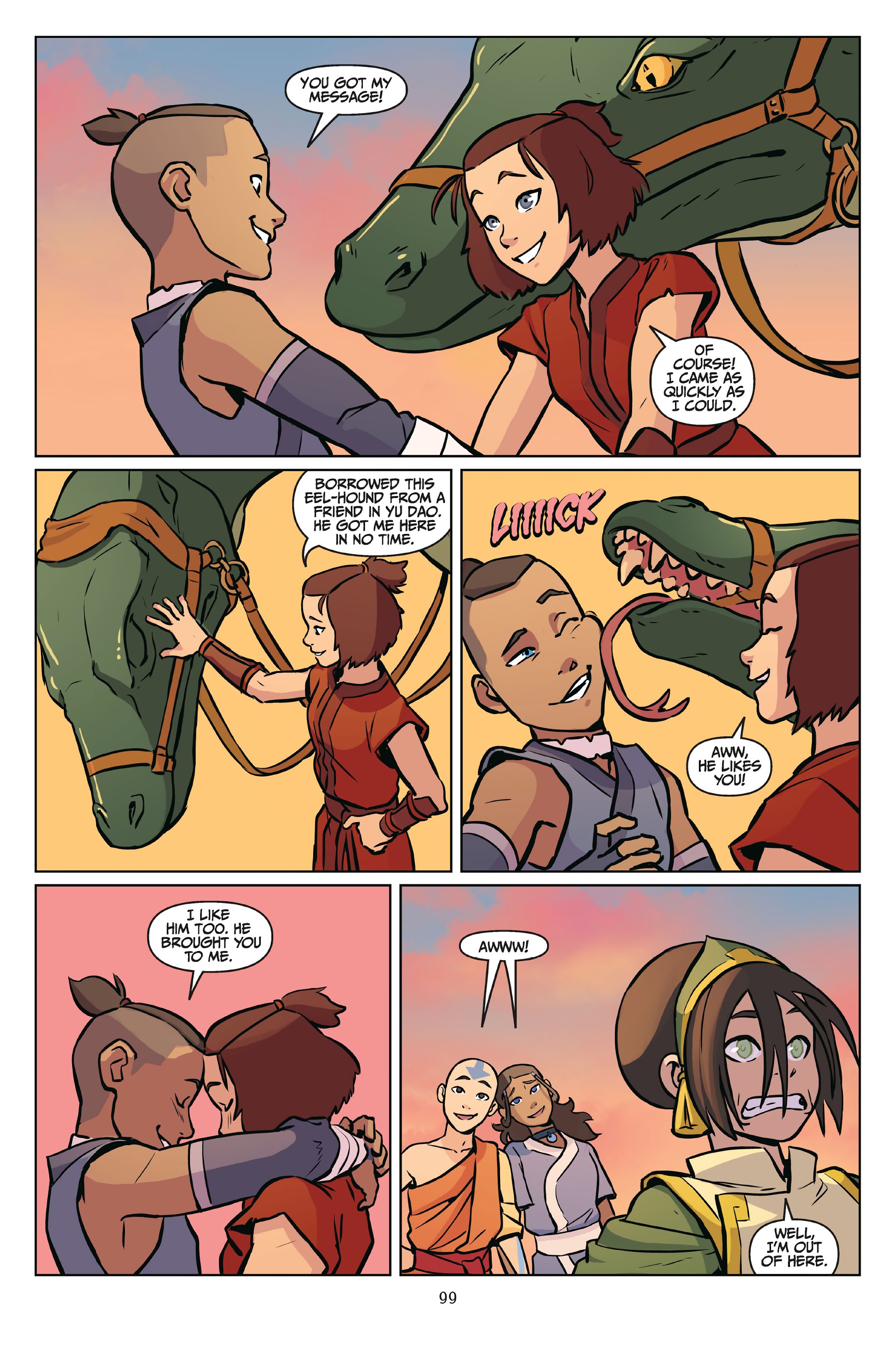 Read online Nickelodeon Avatar: The Last Airbender - Imbalance comic -  Issue # _Omnibus (Part 1) - 100