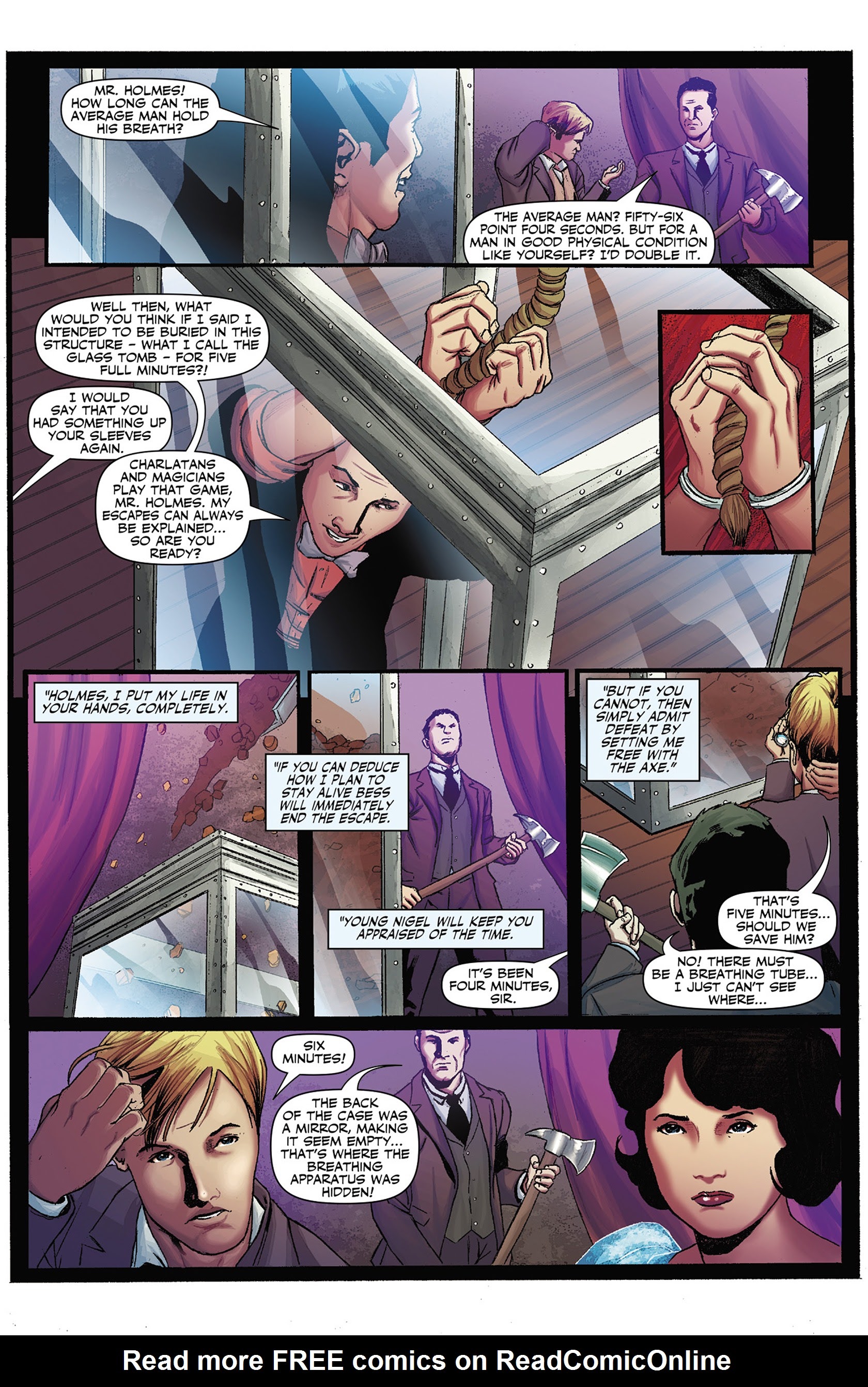 Read online Sherlock Holmes vs. Harry Houdini comic -  Issue #1 - 20