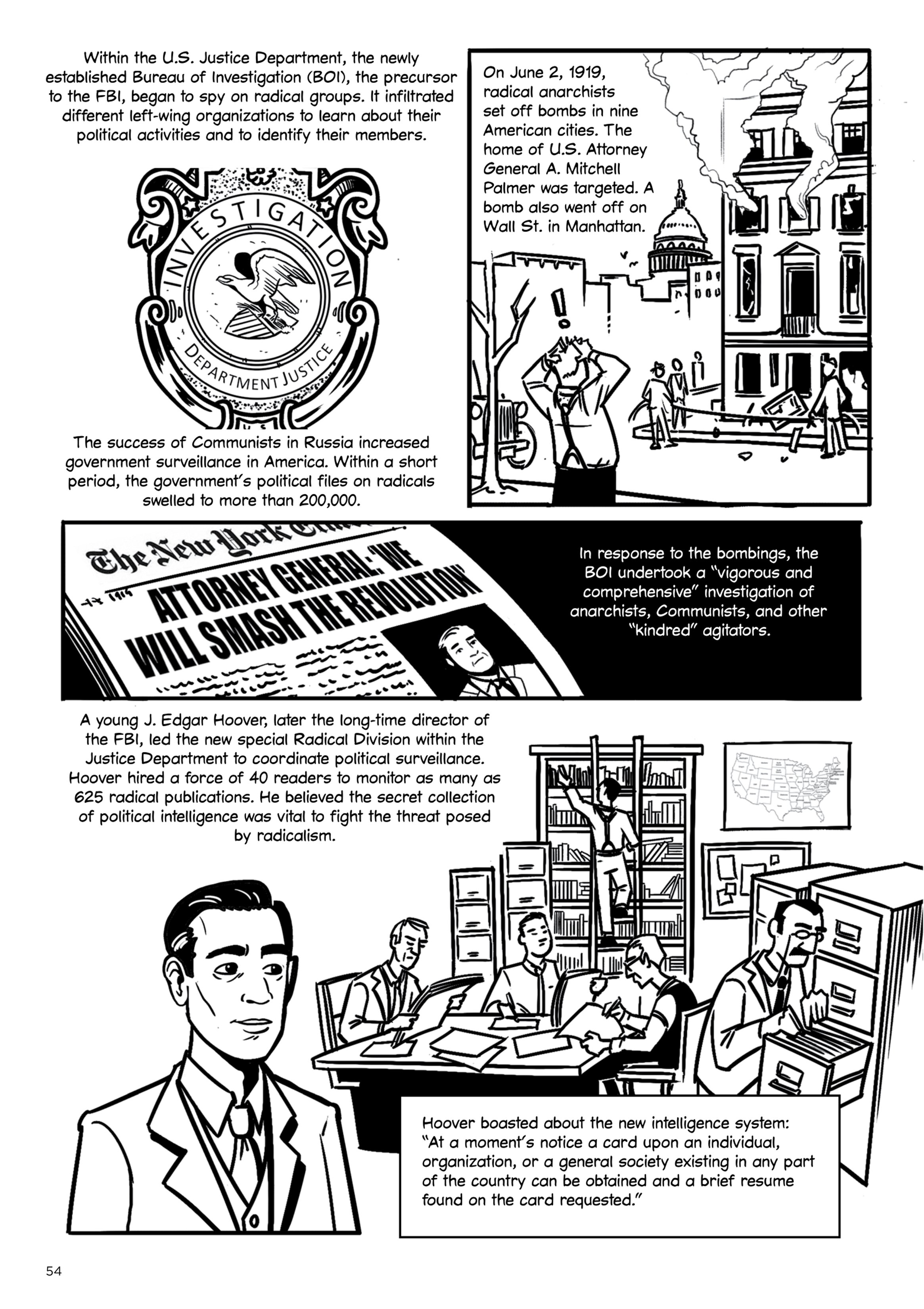Read online The Machine Never Blinks: A Graphic History of Spying and Surveillance comic -  Issue # TPB - 64