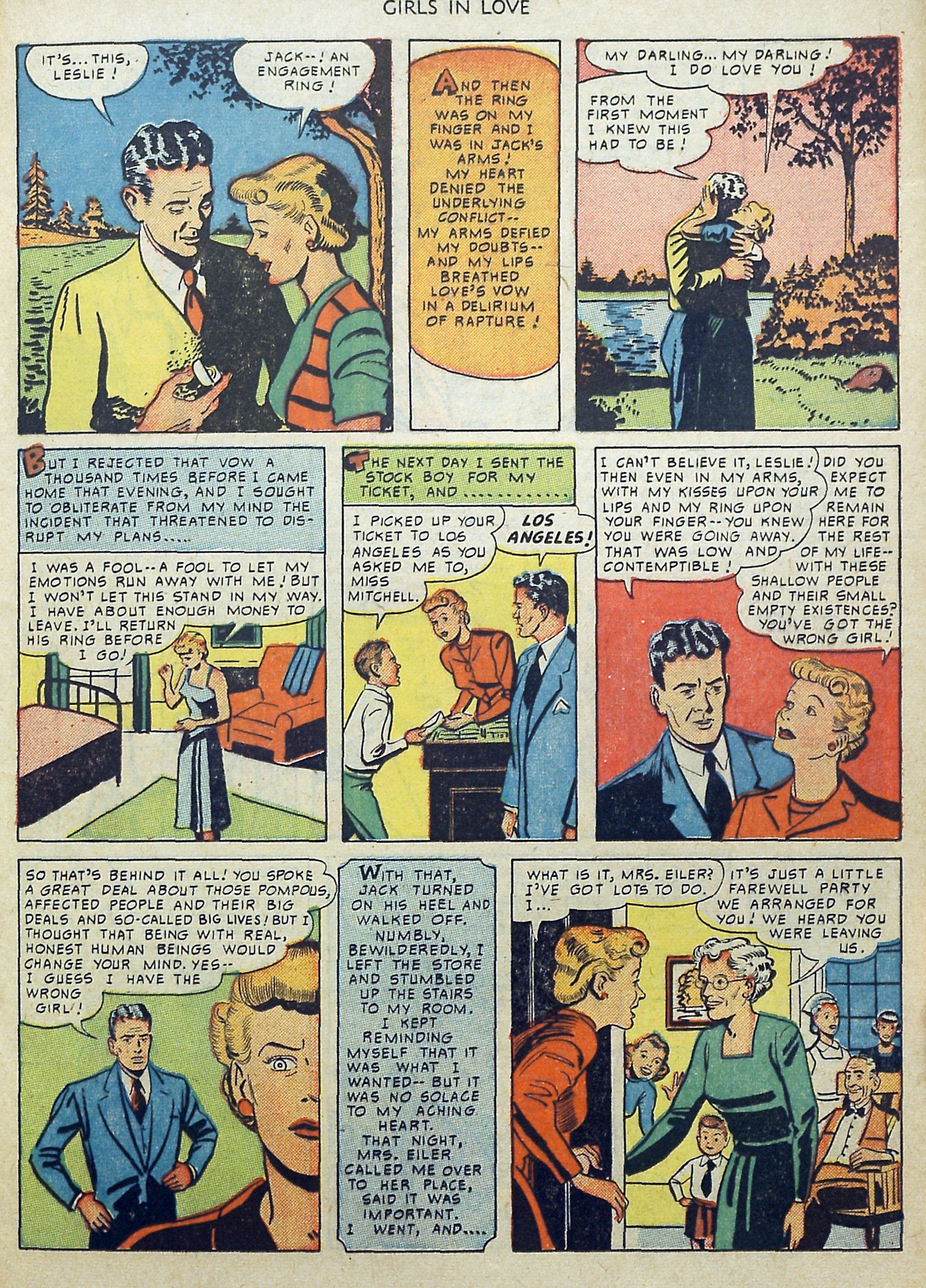 Read online Girls in Love (1950) comic -  Issue #1 - 21