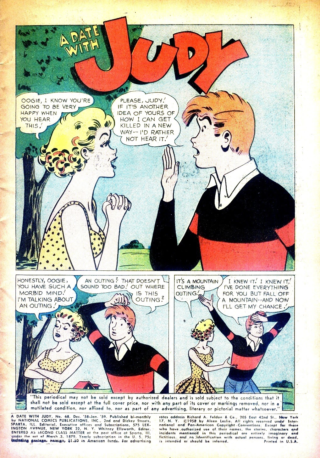 Read online A Date with Judy comic -  Issue #68 - 3