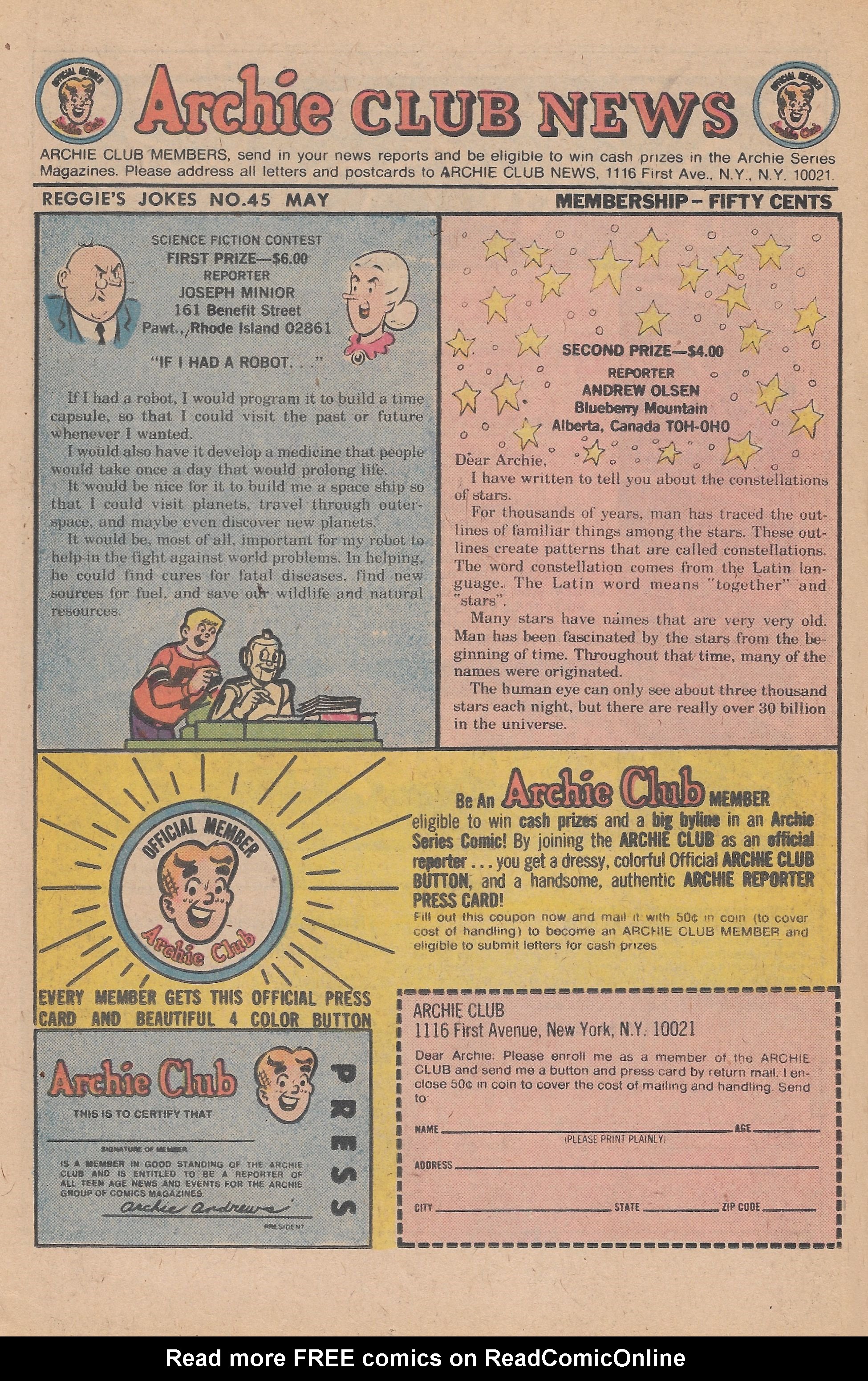 Read online Reggie's Wise Guy Jokes comic -  Issue #45 - 26