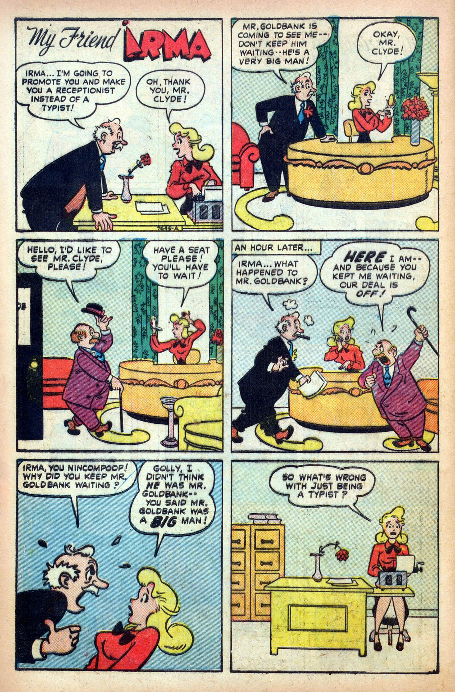 Read online My Friend Irma comic -  Issue #7 - 42