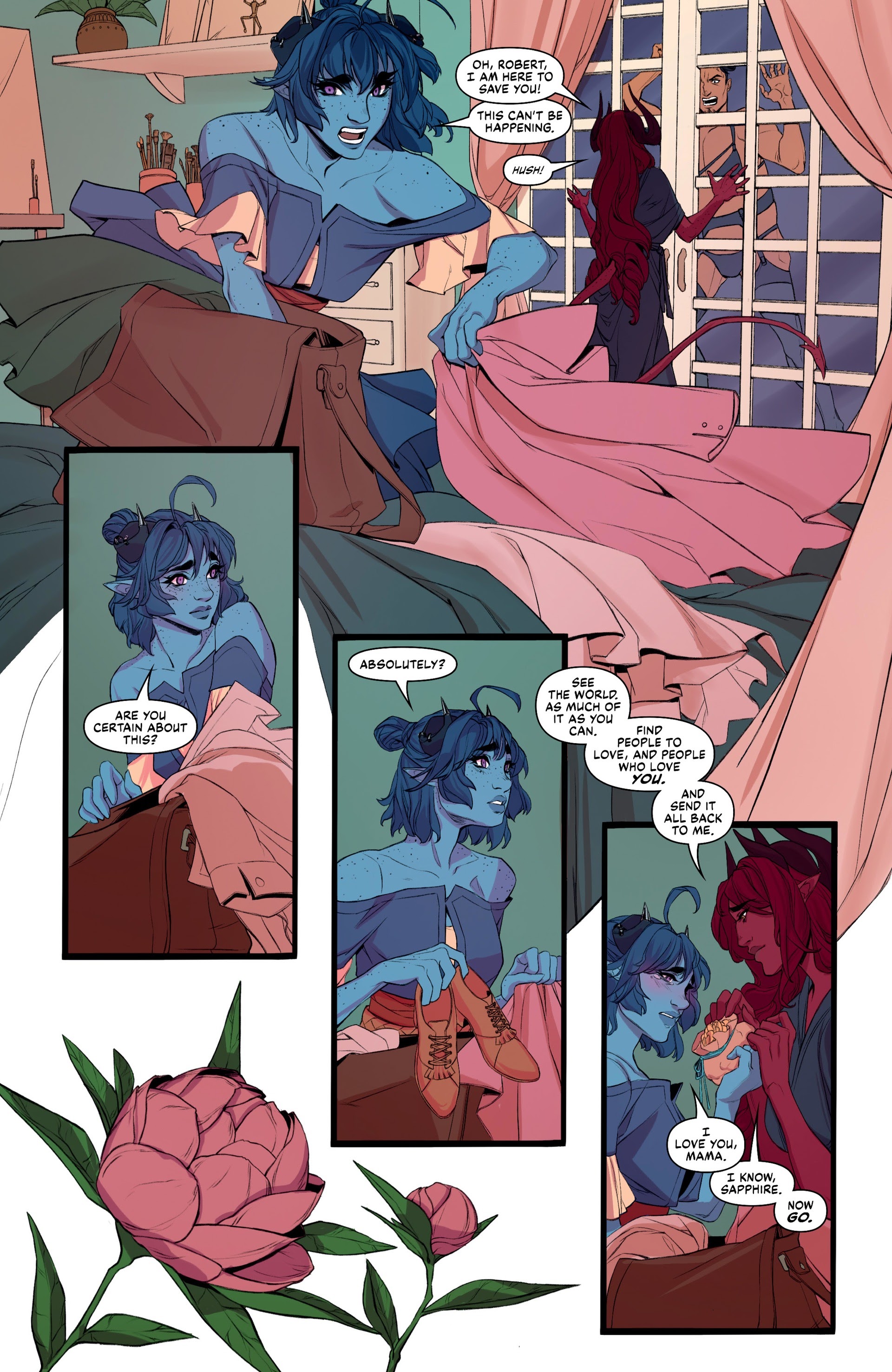 Read online Critical Role: The Mighty Nein Origins–Jester Lavorre comic -  Issue # Full - 54