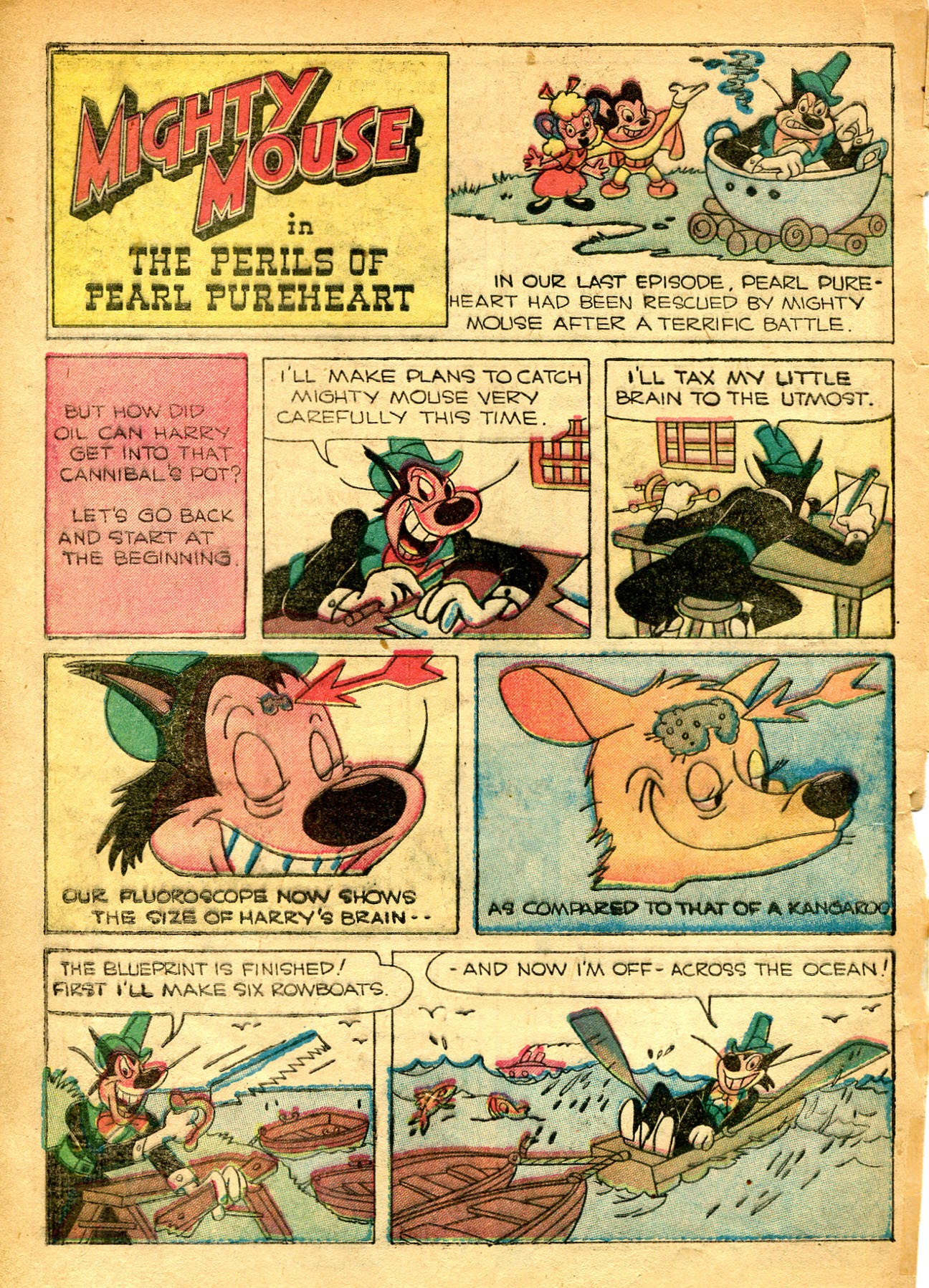Read online Paul Terry's Mighty Mouse Comics comic -  Issue #57 - 12