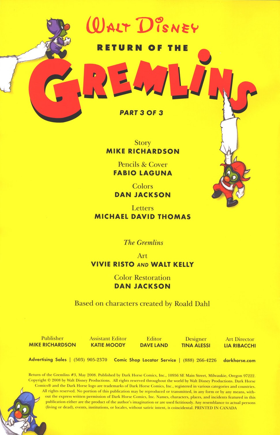 Read online Return of the Gremlins comic -  Issue #3 - 2
