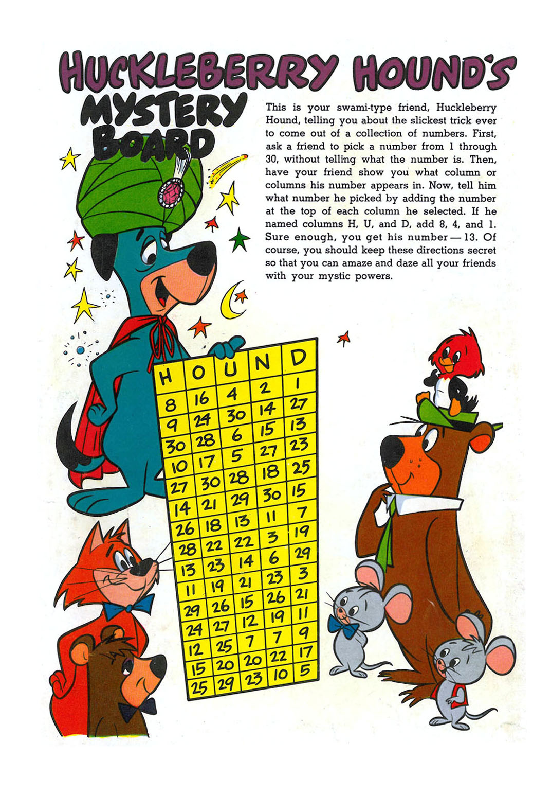 Read online Huckleberry Hound (1960) comic -  Issue #29 - 36