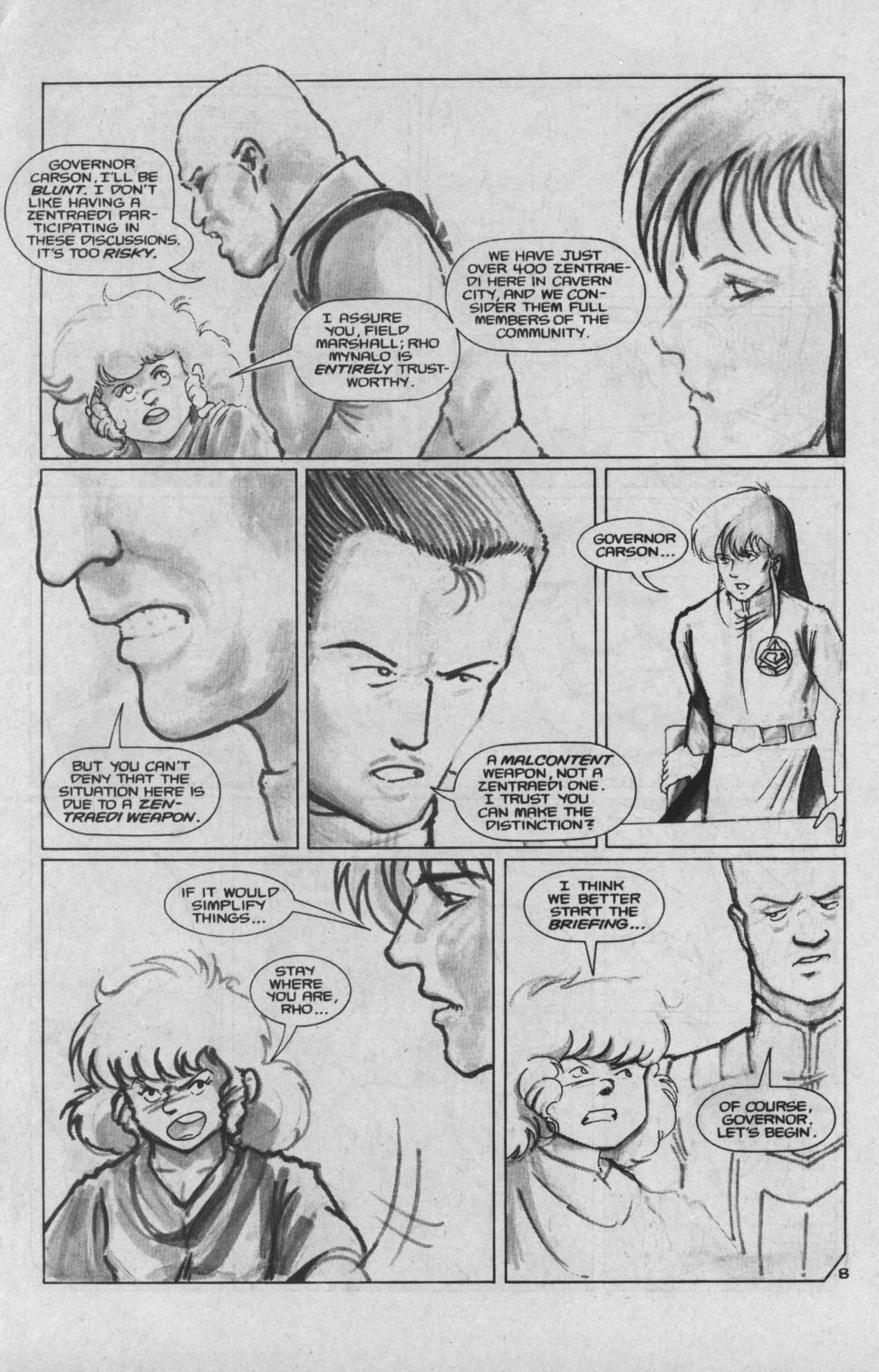 Read online Robotech II: The Sentinels - The Malcontent Uprisings comic -  Issue #6 - 10
