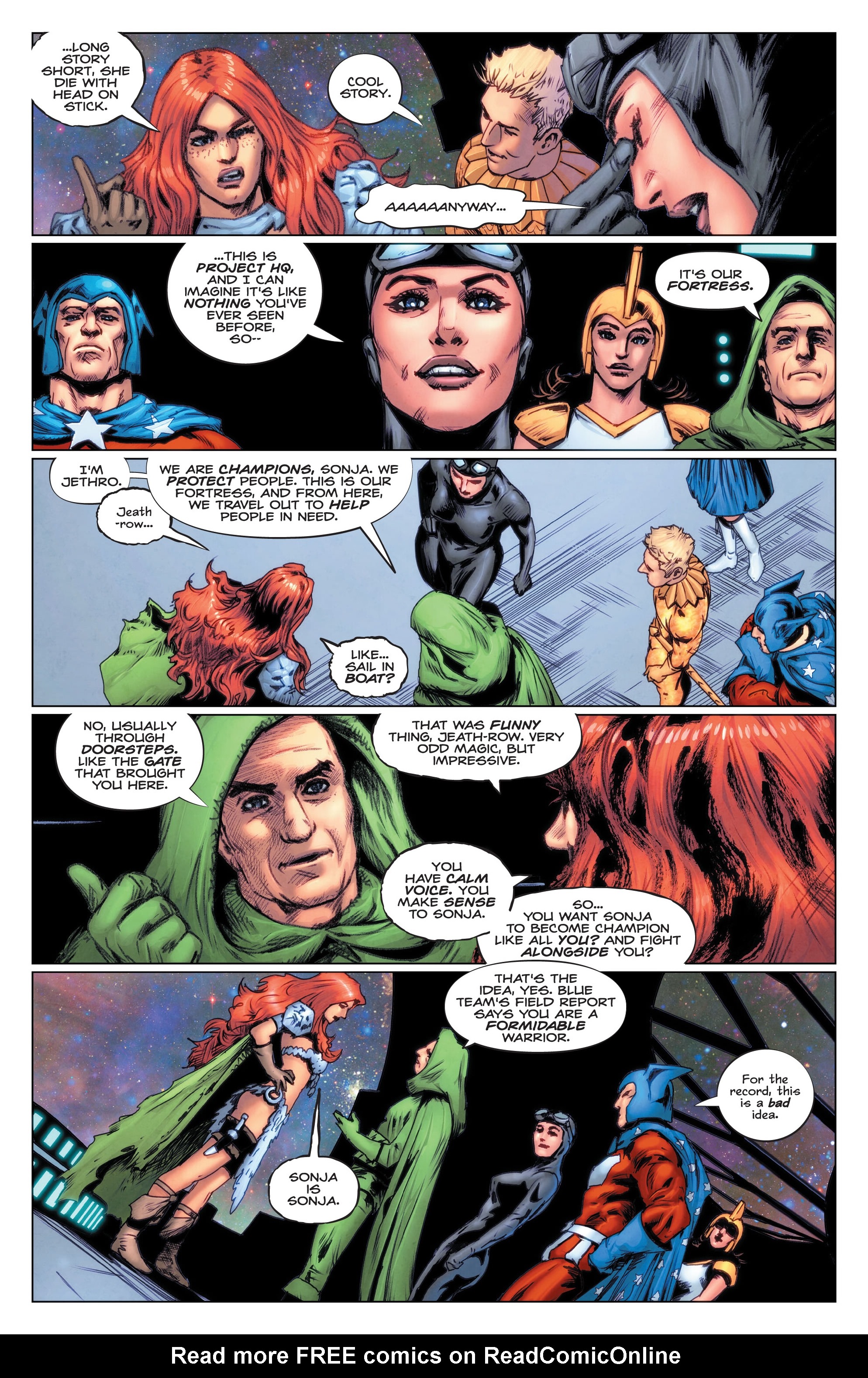 Read online Red Sonja: The Superpowers comic -  Issue # TPB (Part 1) - 78